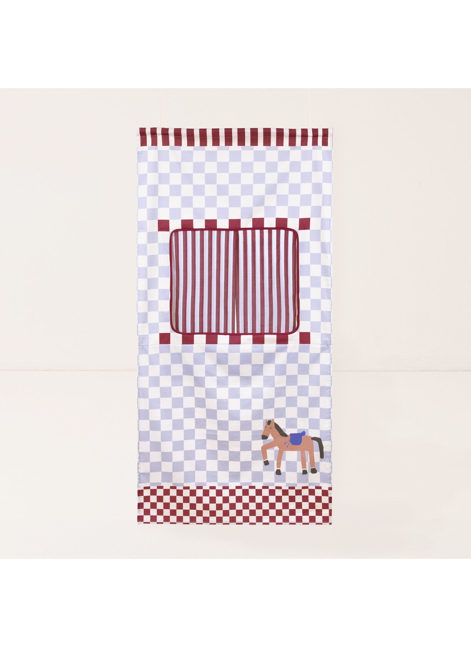 PUPPET SHOW BLUE CHECKS HORSE