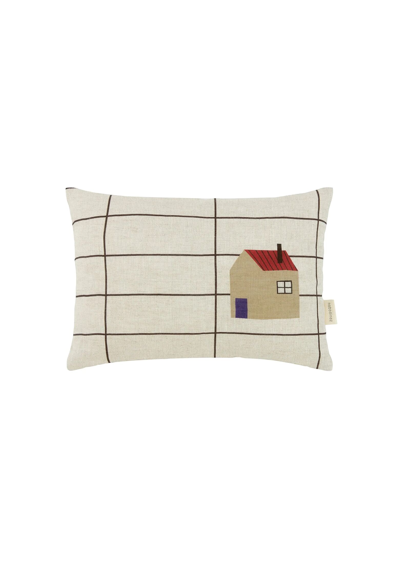 CUSHION (45X30) BLACK GRID HOME