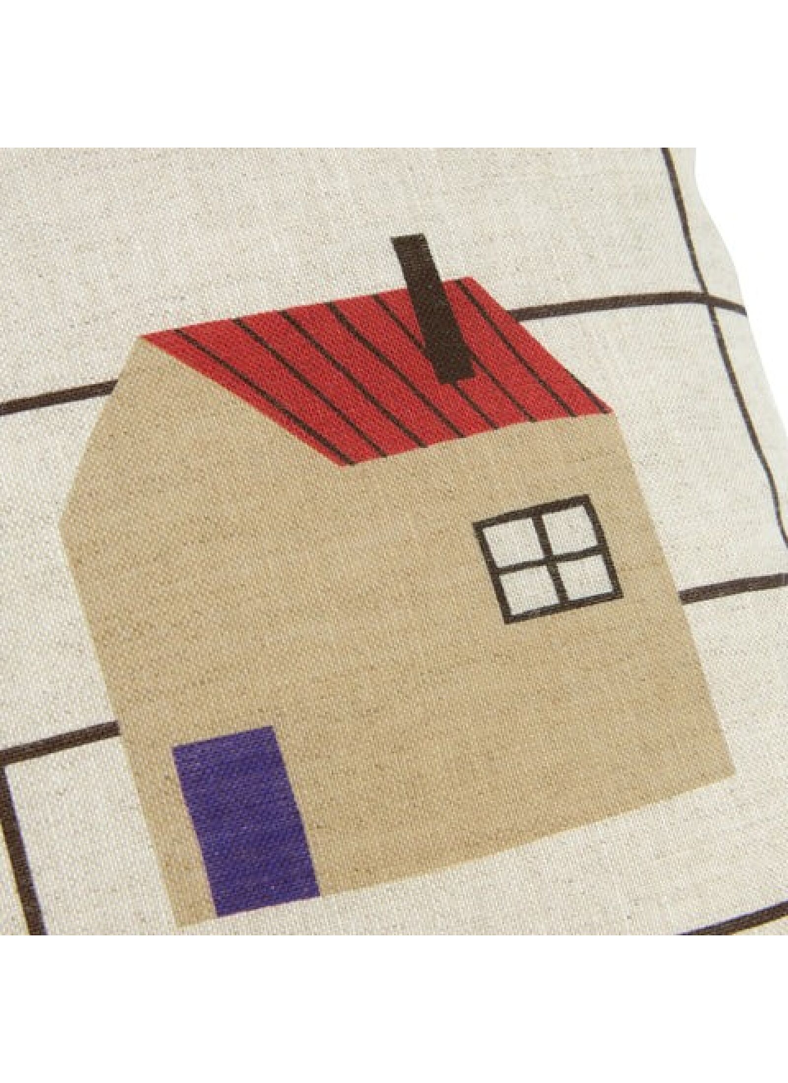 CUSHION (45X30) BLACK GRID HOME