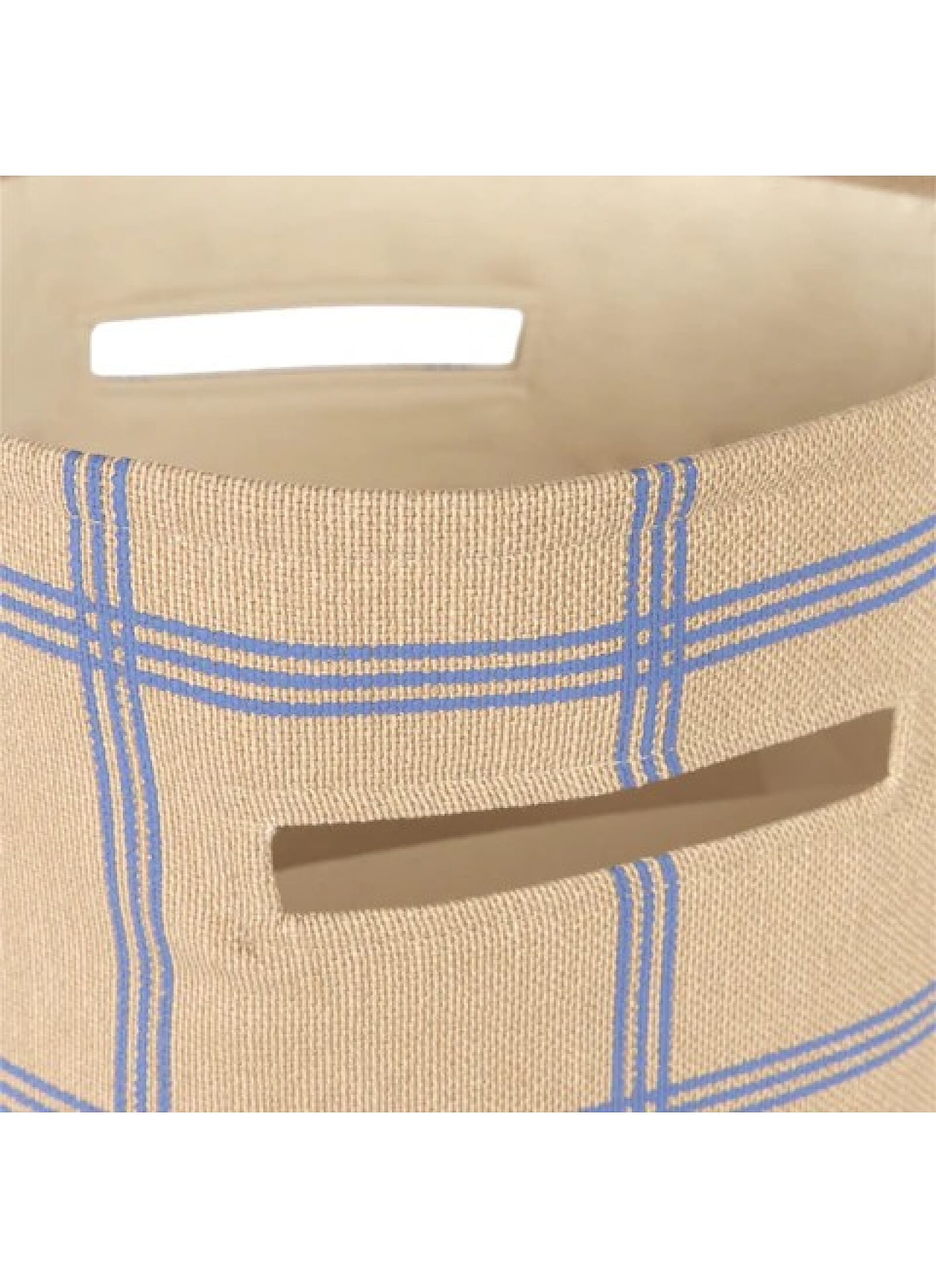 BASKET SAVANNA BROWN BLUE WINDOWPANE