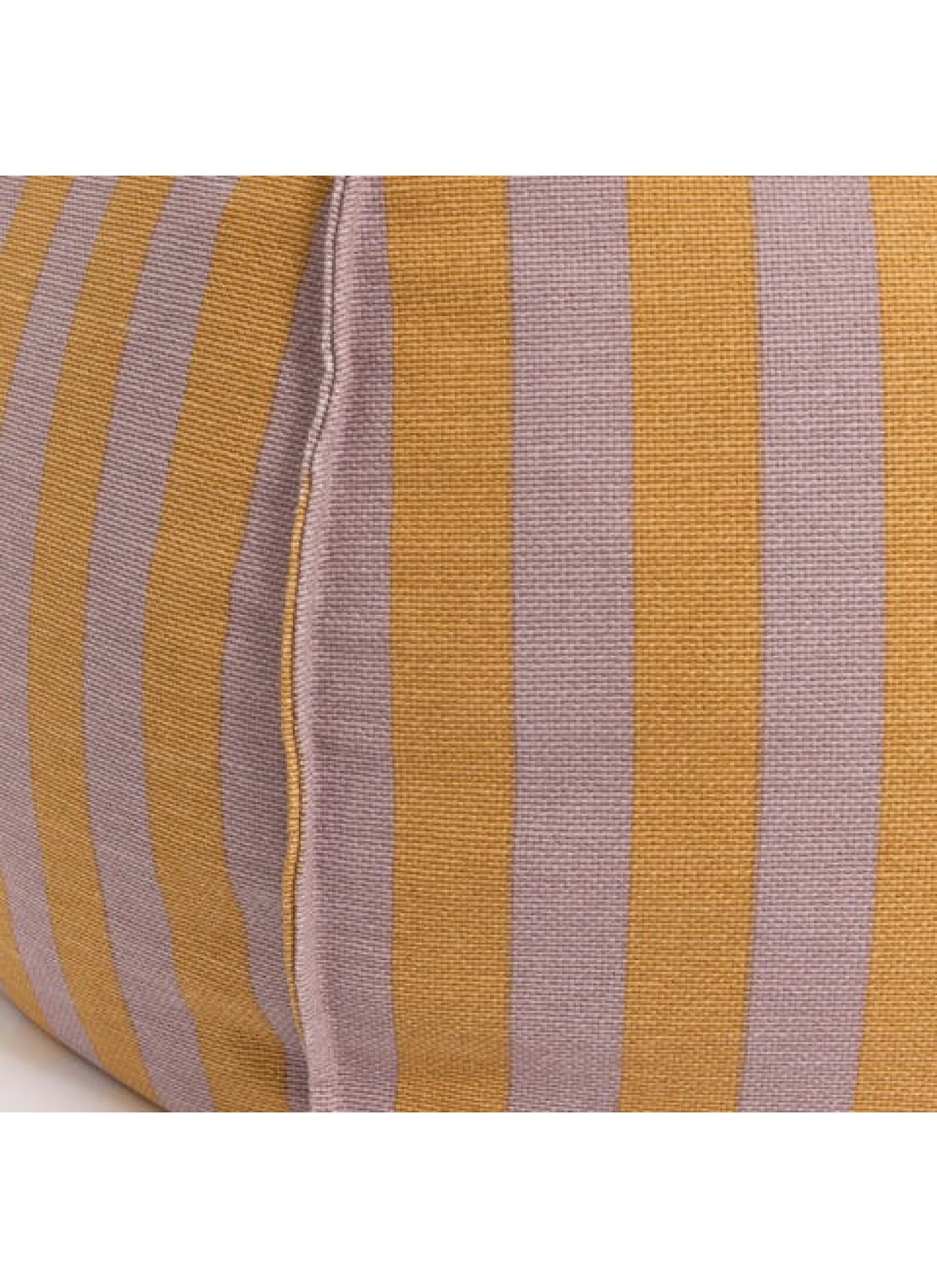 FLOOR CUSHION LILAC YELLOW STRIPES