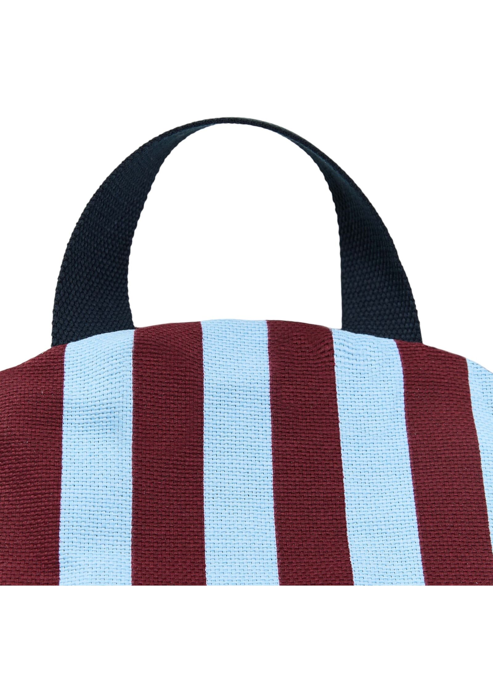 FLOOR CUSHION BURGUNDY BLUE STRIPESBLUE