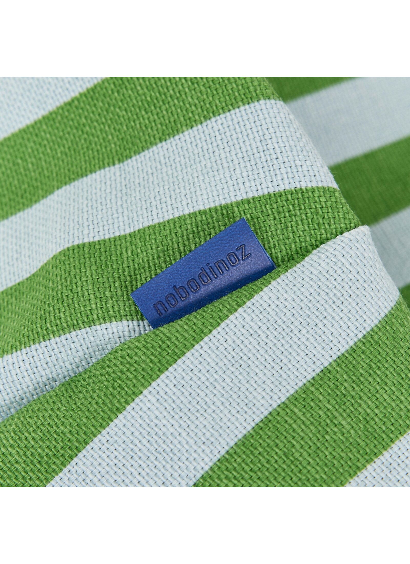FLOOR CUSHION GREEN BLUE STRIPES