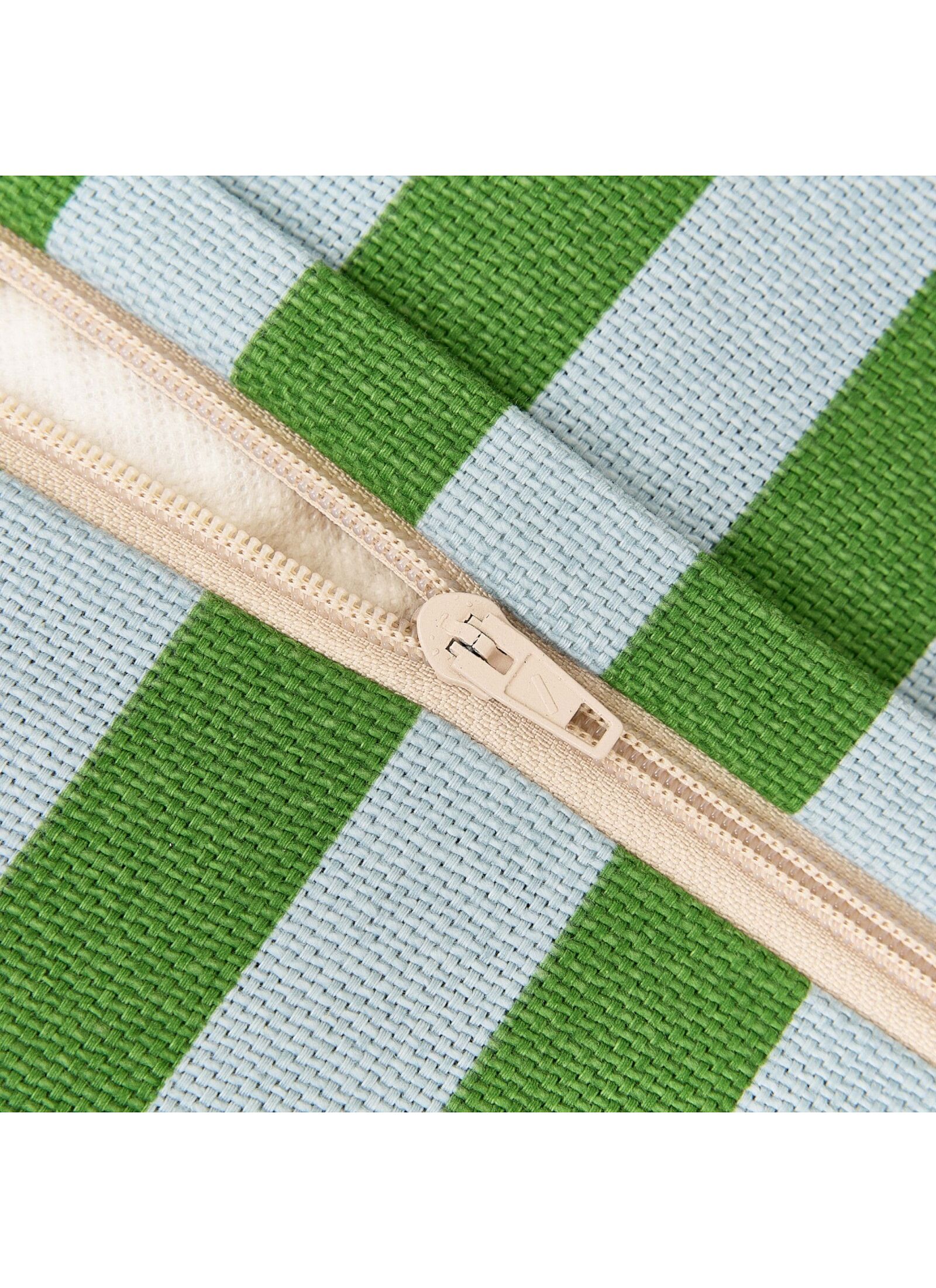 FLOOR CUSHION GREEN BLUE STRIPES