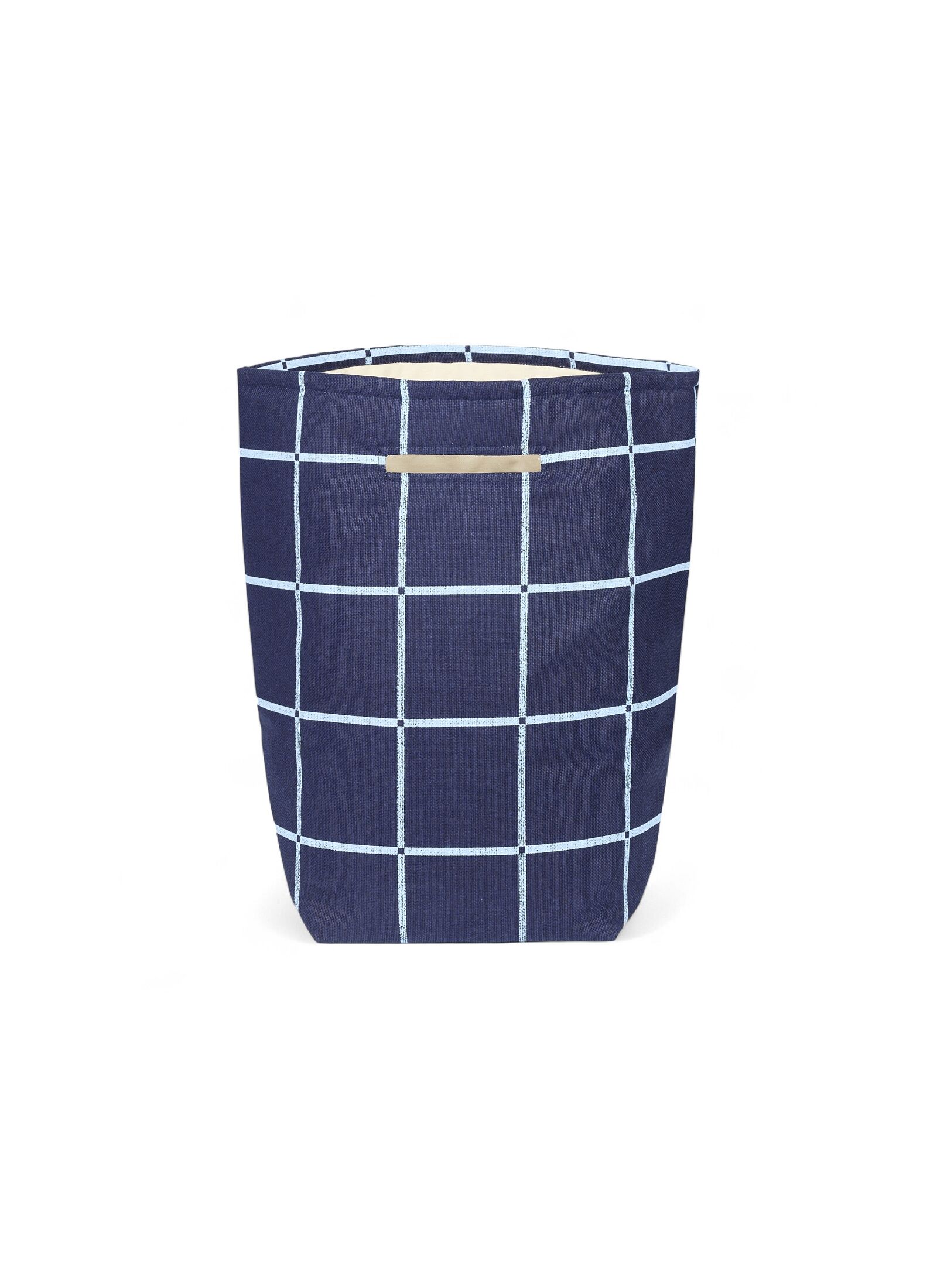 BASKET WINDOPANE VINTAGE EFFECT NAVY BLUE