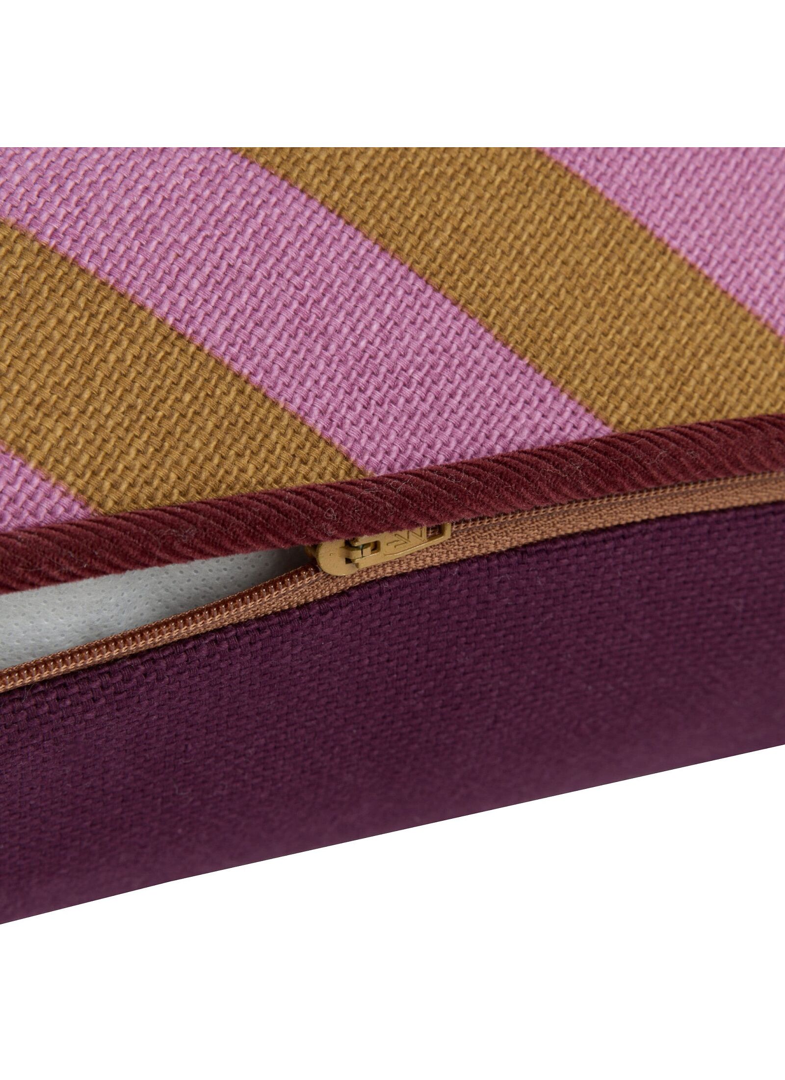 CUSHION (70X25) PINK CURRY STRIPES