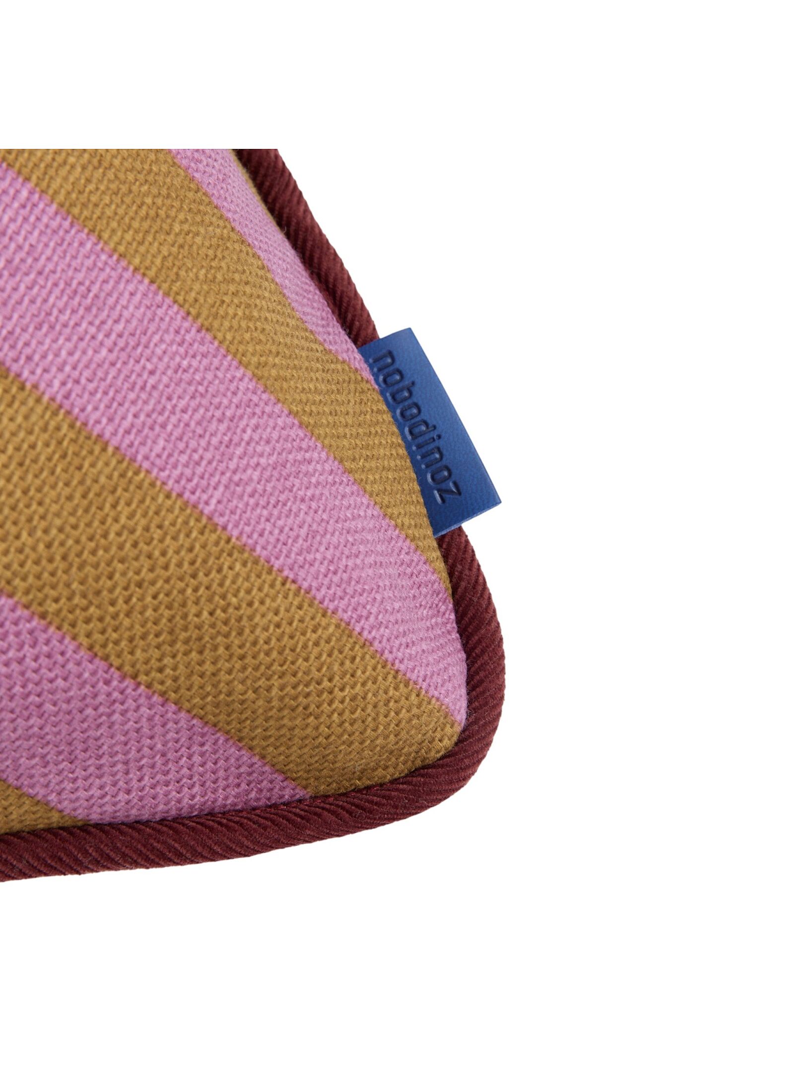 CUSHION (70X25) PINK CURRY STRIPES