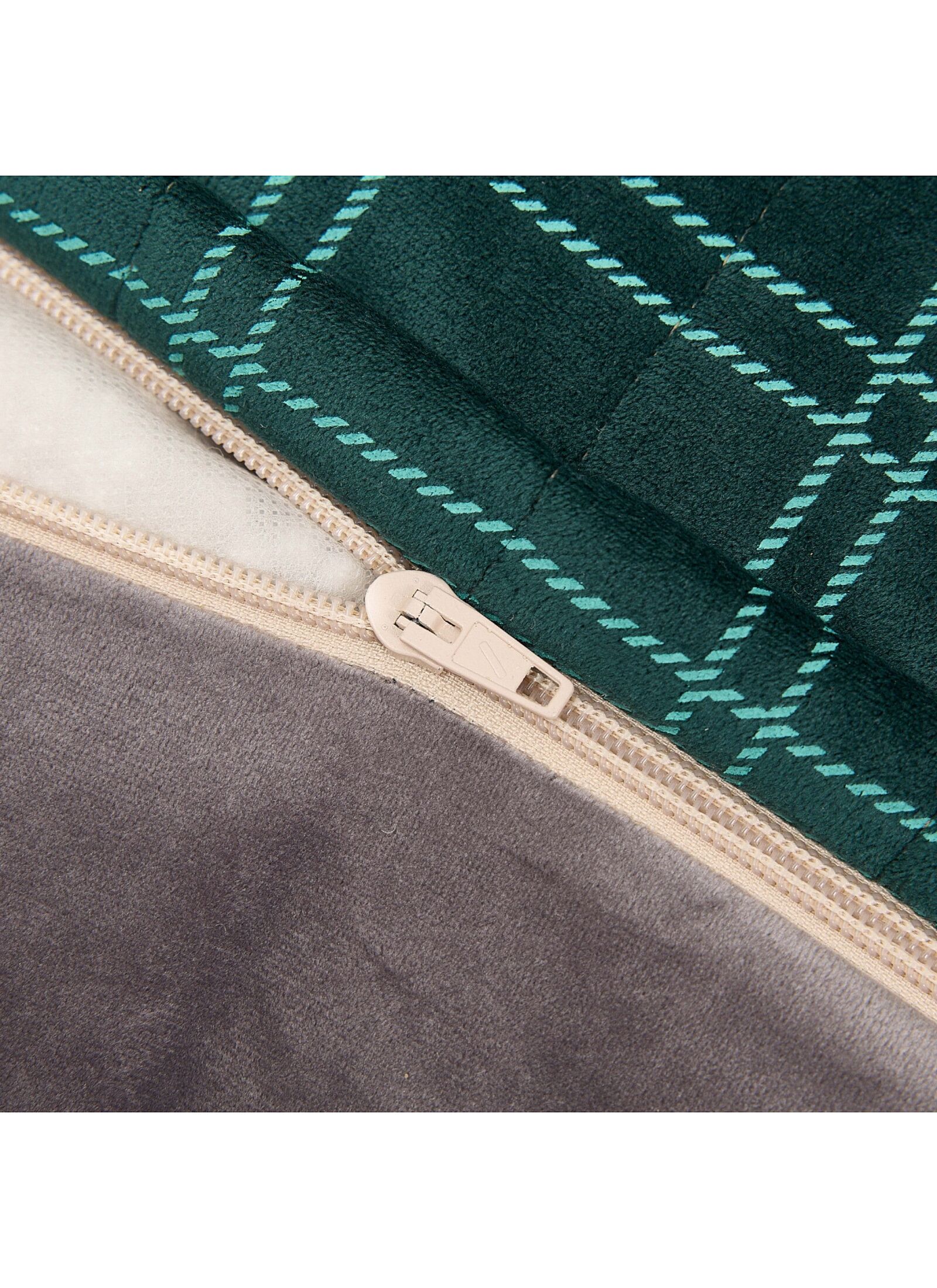 BEANBAG ARMCHAIR WINDOWPANE CHELSEA GREEN MINT