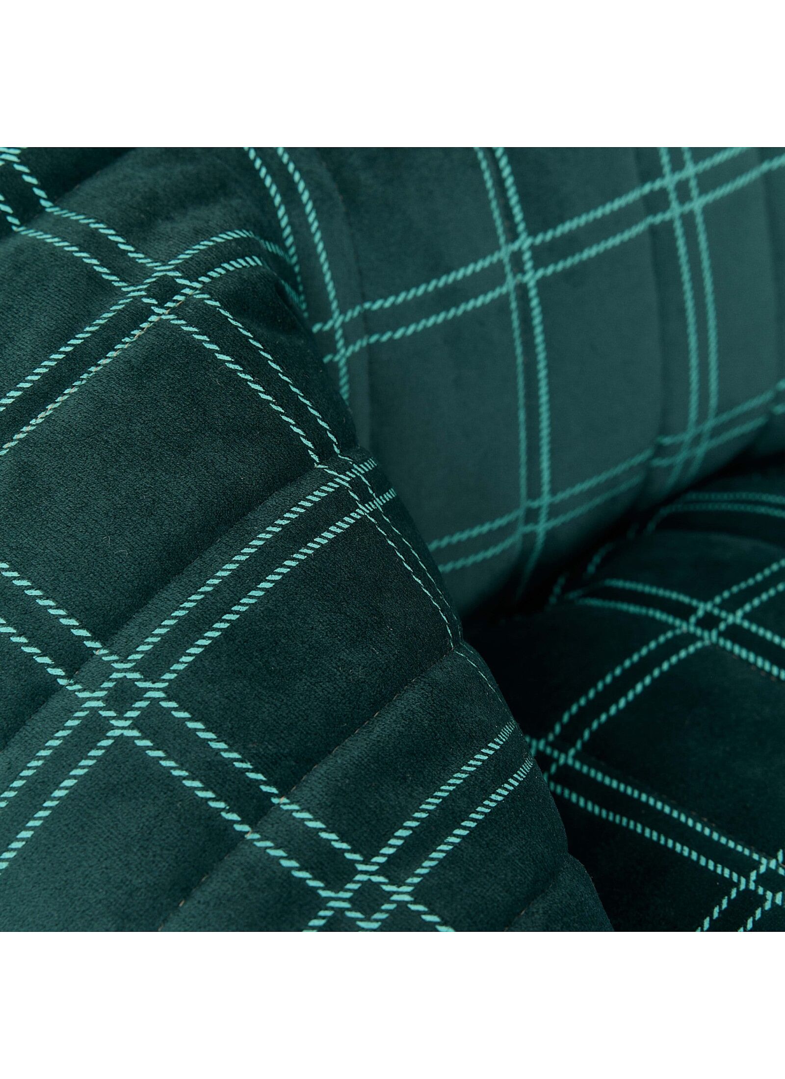 BEANBAG ARMCHAIR WINDOWPANE CHELSEA GREEN MINT