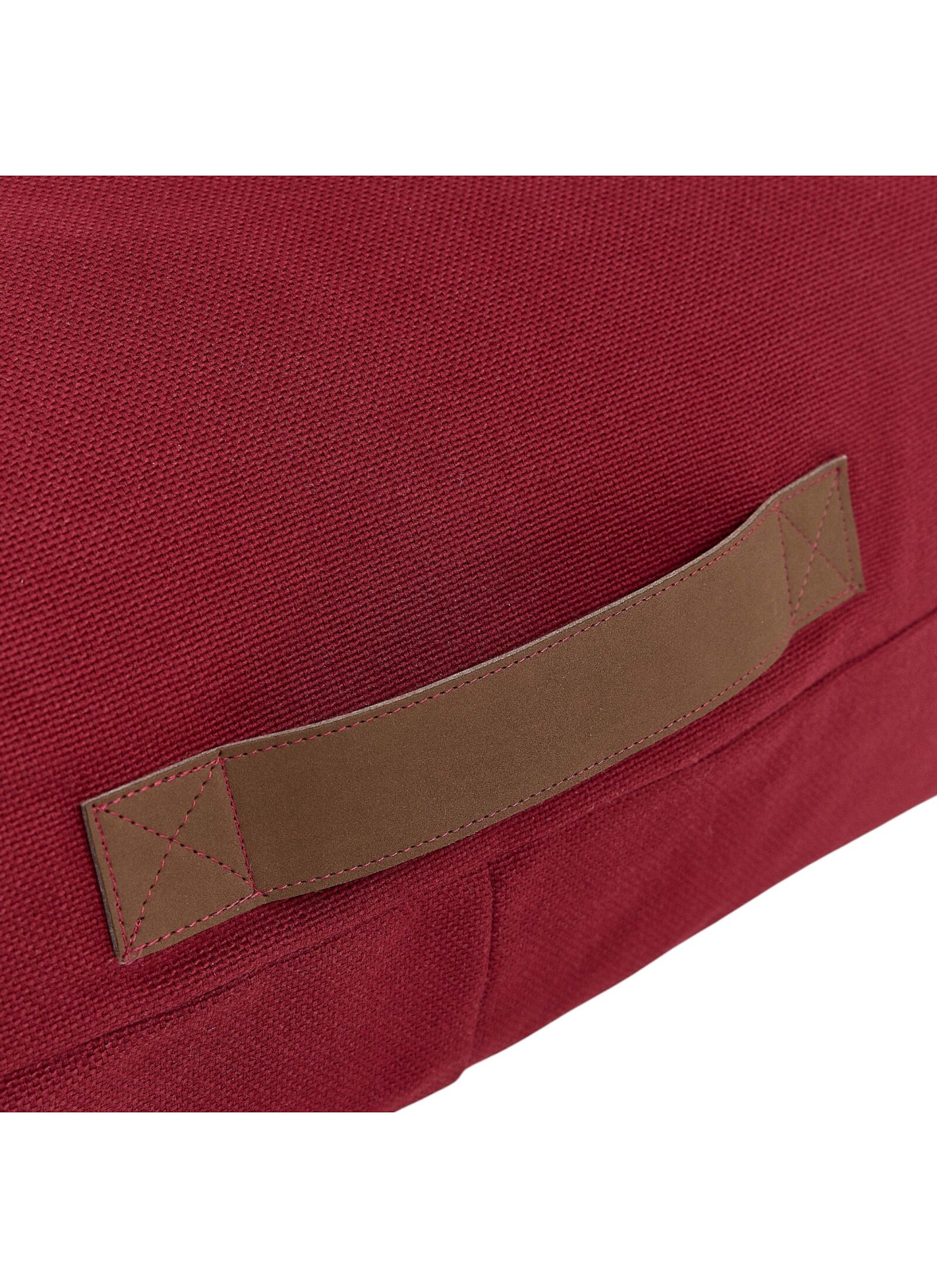 FLOOR CUSHION BURNT RED