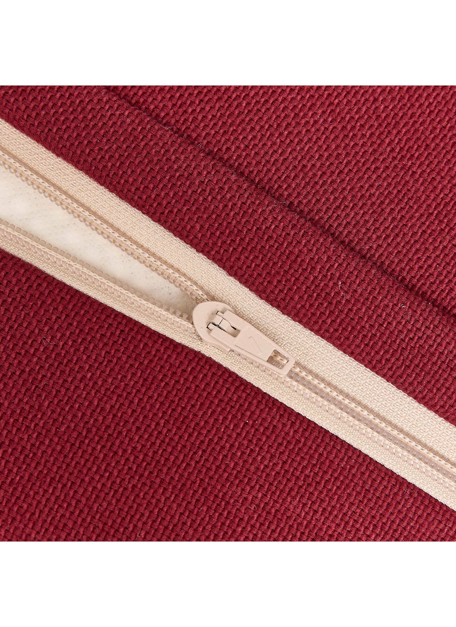 FLOOR CUSHION BURNT RED