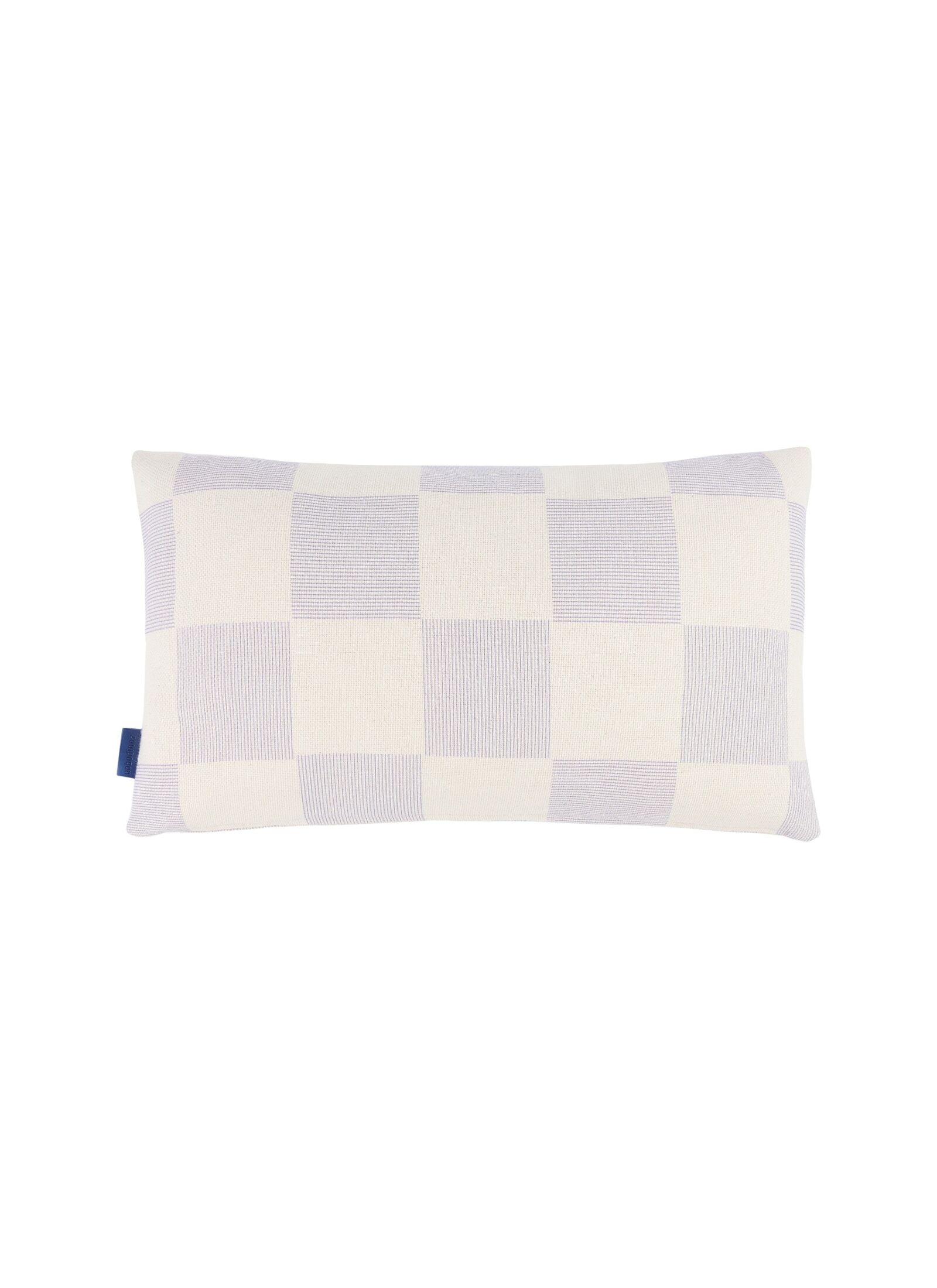 CUSHION (50X30) BLUE INK CHECKS