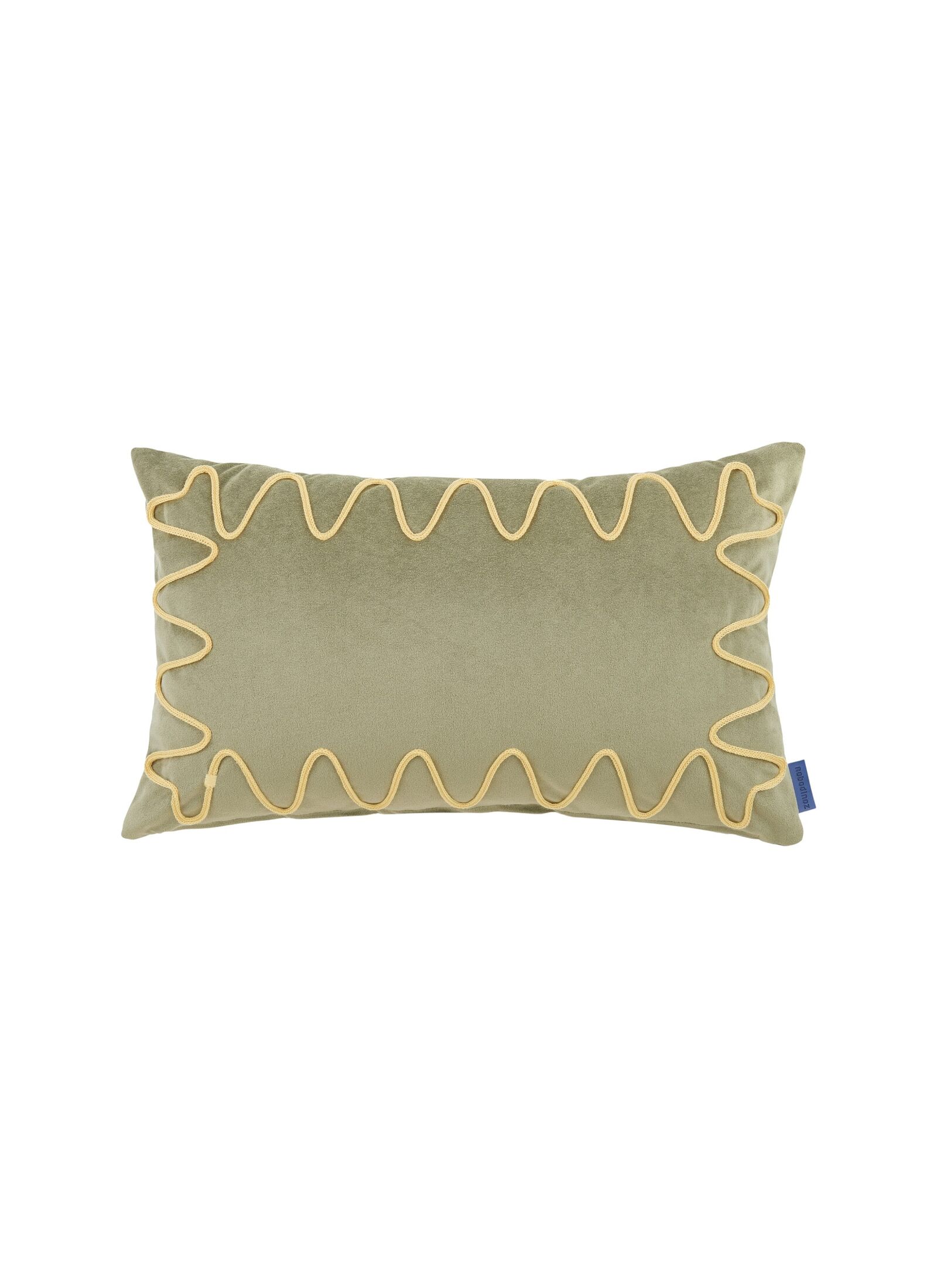 CUSHION (48X30) VELVET LIGHT GREEN