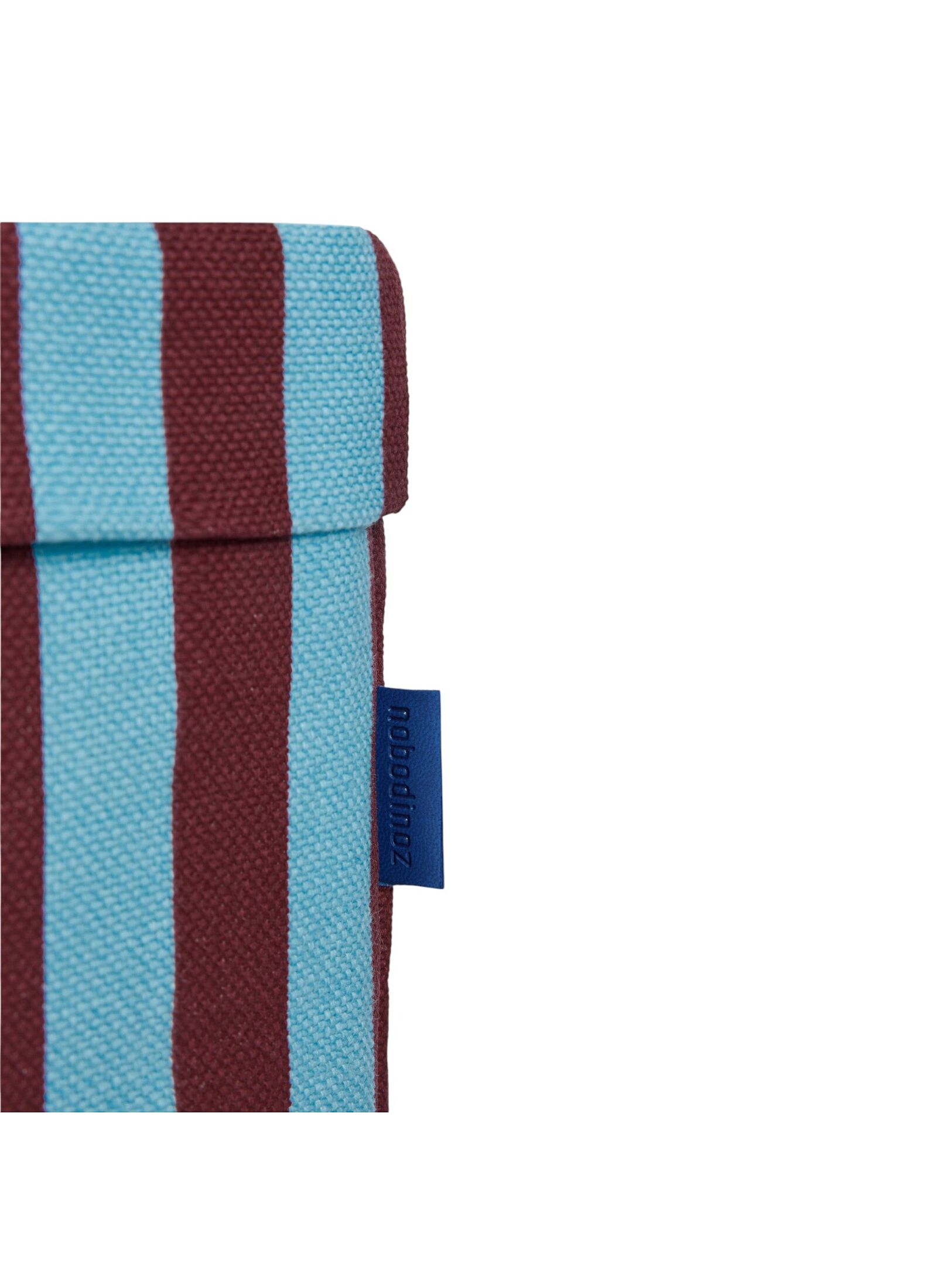 BASKET BURGUNDY BLUE STRIPES