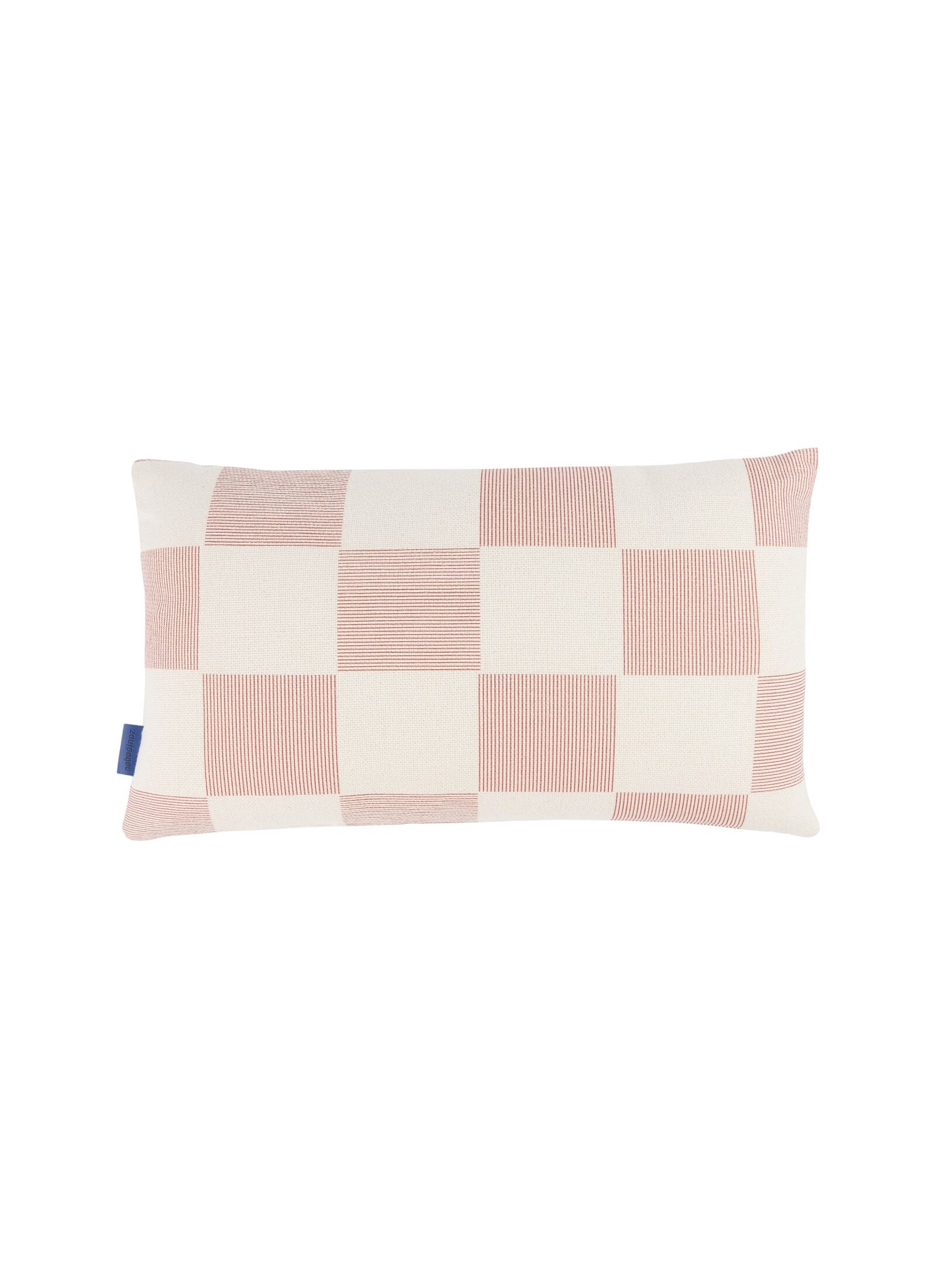 CUSHION (50X30) RED BURNT CHECKS