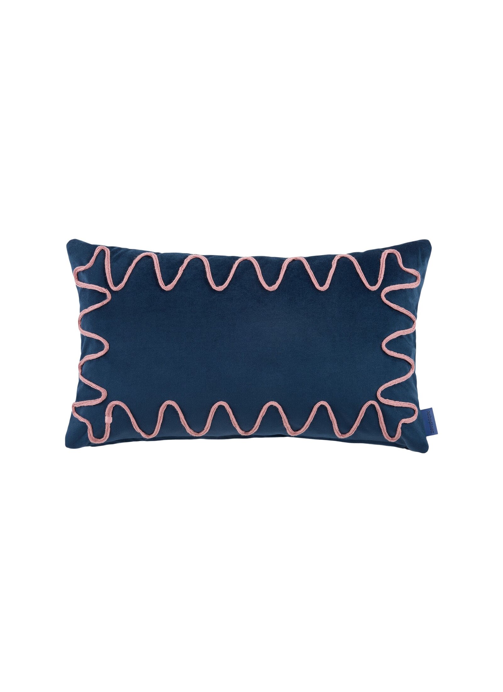 CUSHION (48X30) VELVET NIGHT BLUE