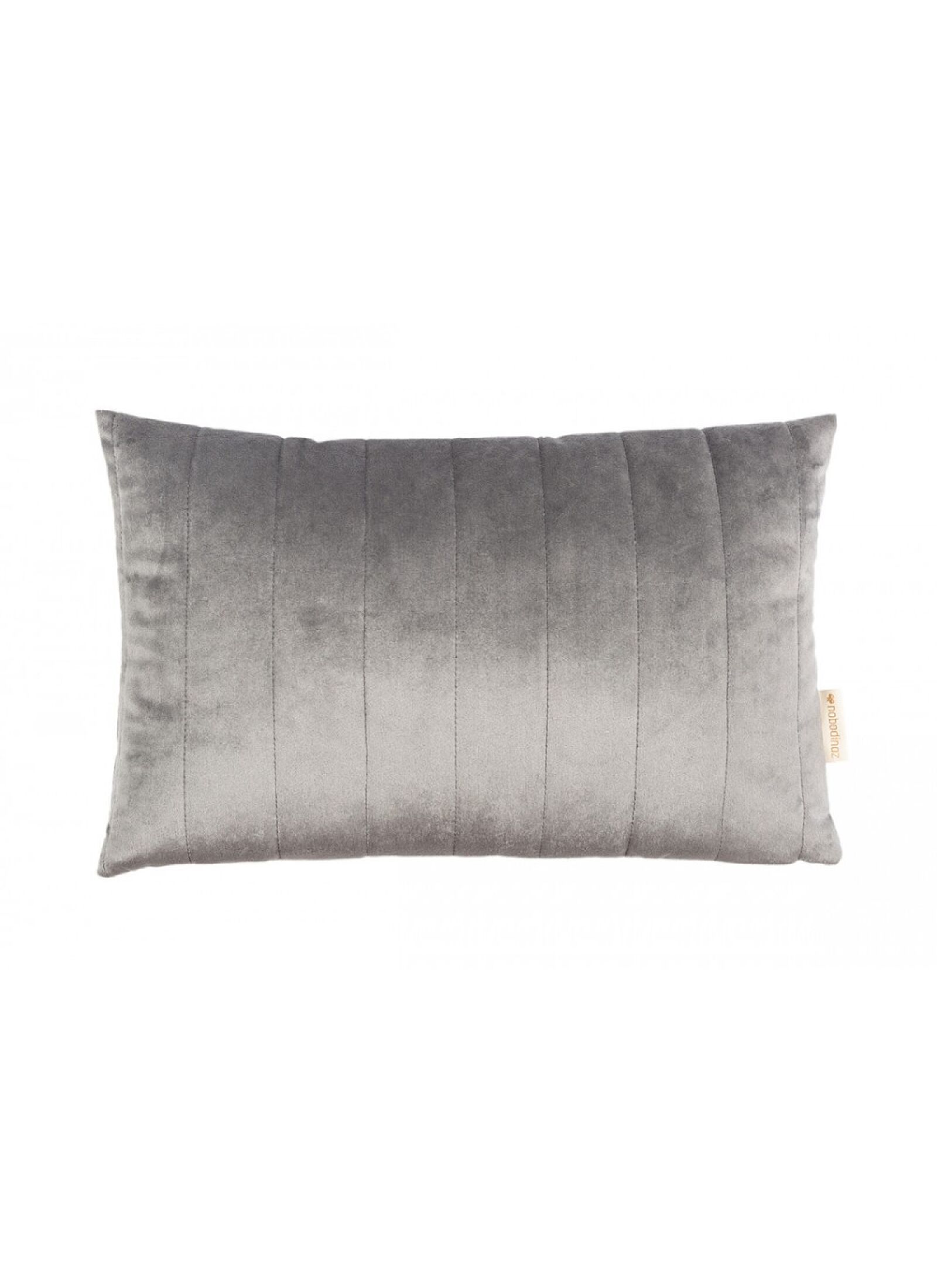 CUSHION AKAMBA VELVET SLATE GREY
