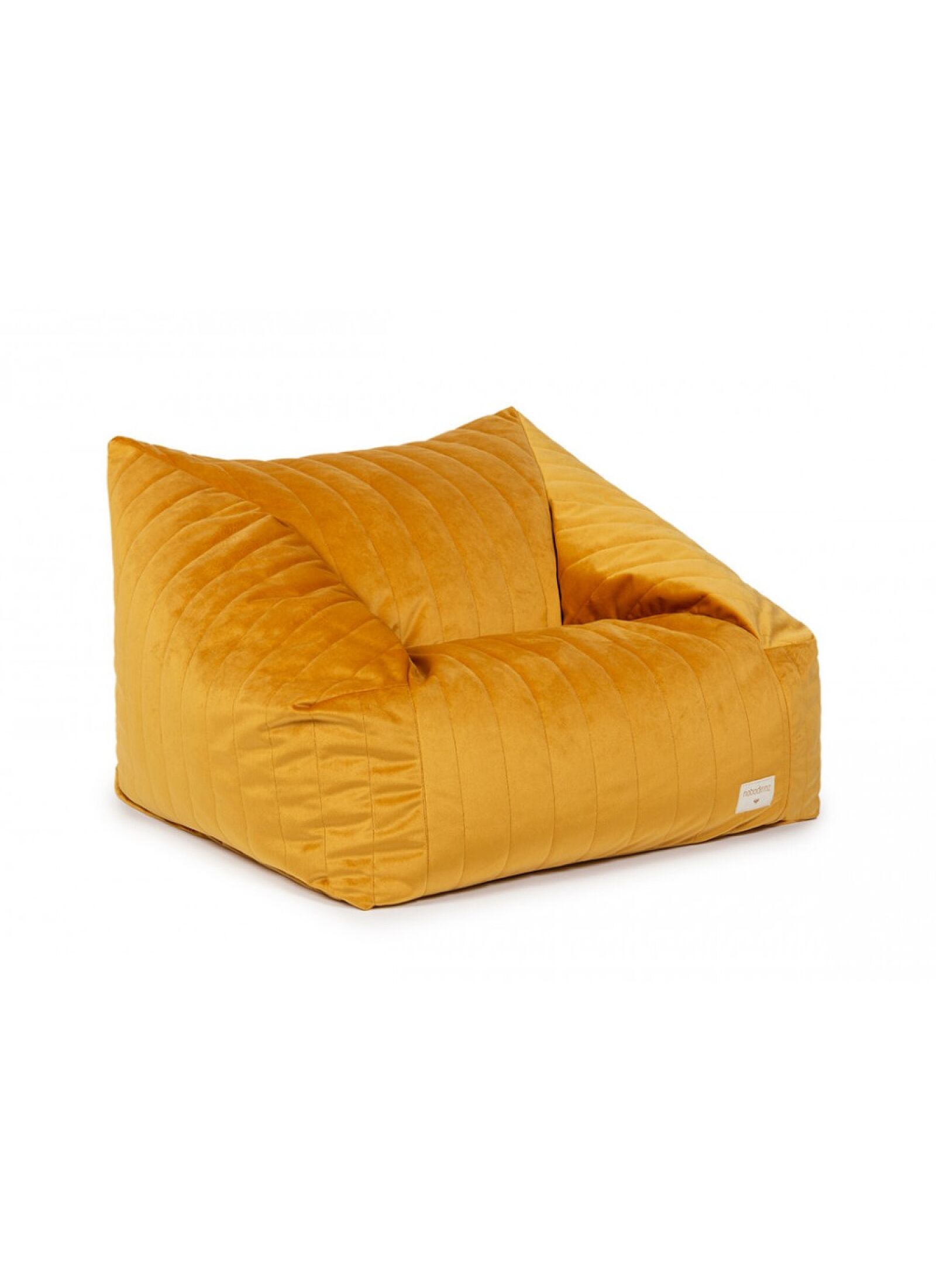 BEANBAG ARMCHAIR CHELSEA VELVET FARNIENTE YELLOW