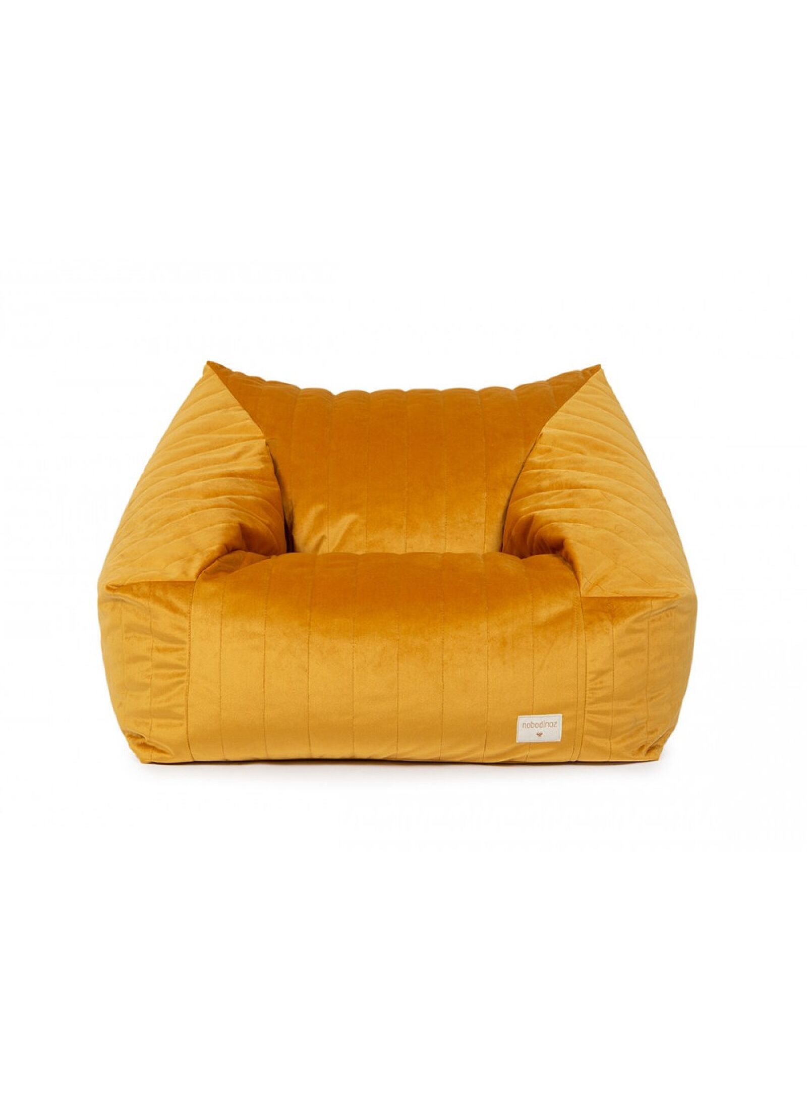 BEANBAG ARMCHAIR CHELSEA VELVET FARNIENTE YELLOW