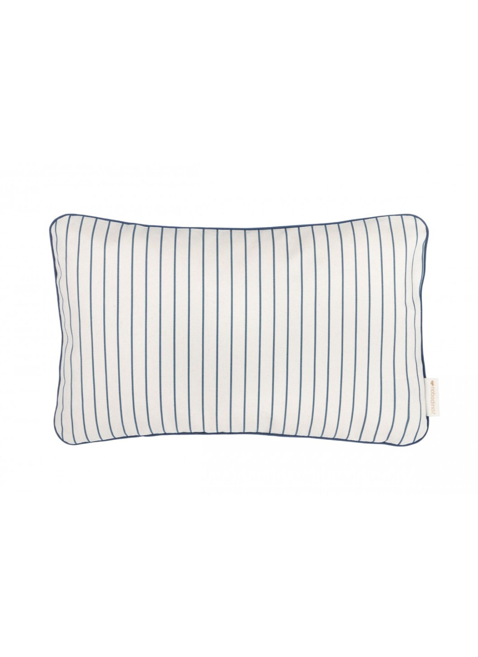 CUSHION JAZZ BLUE THIN STRIPES NATURAL
