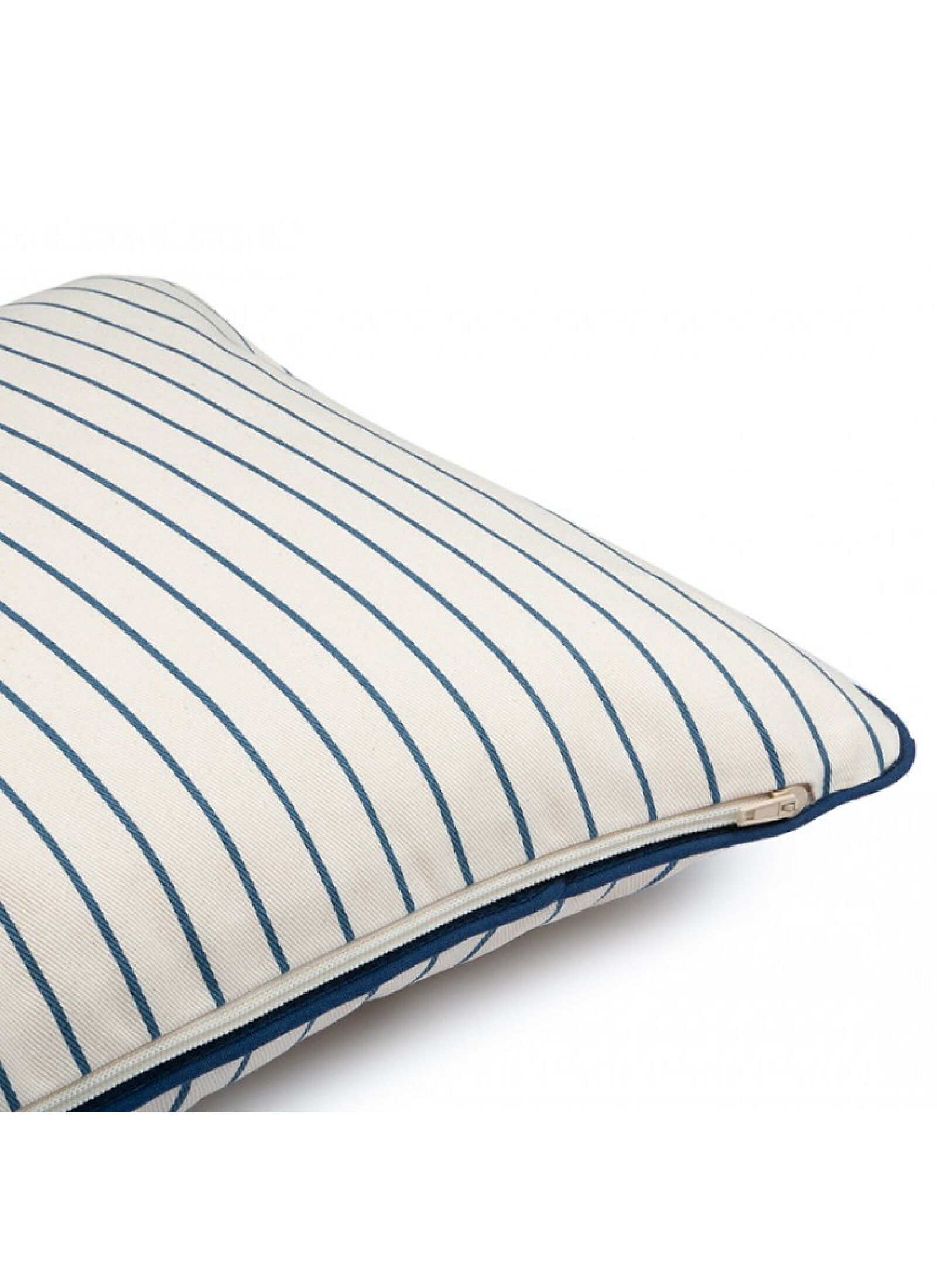 CUSHION JAZZ BLUE THIN STRIPES NATURAL