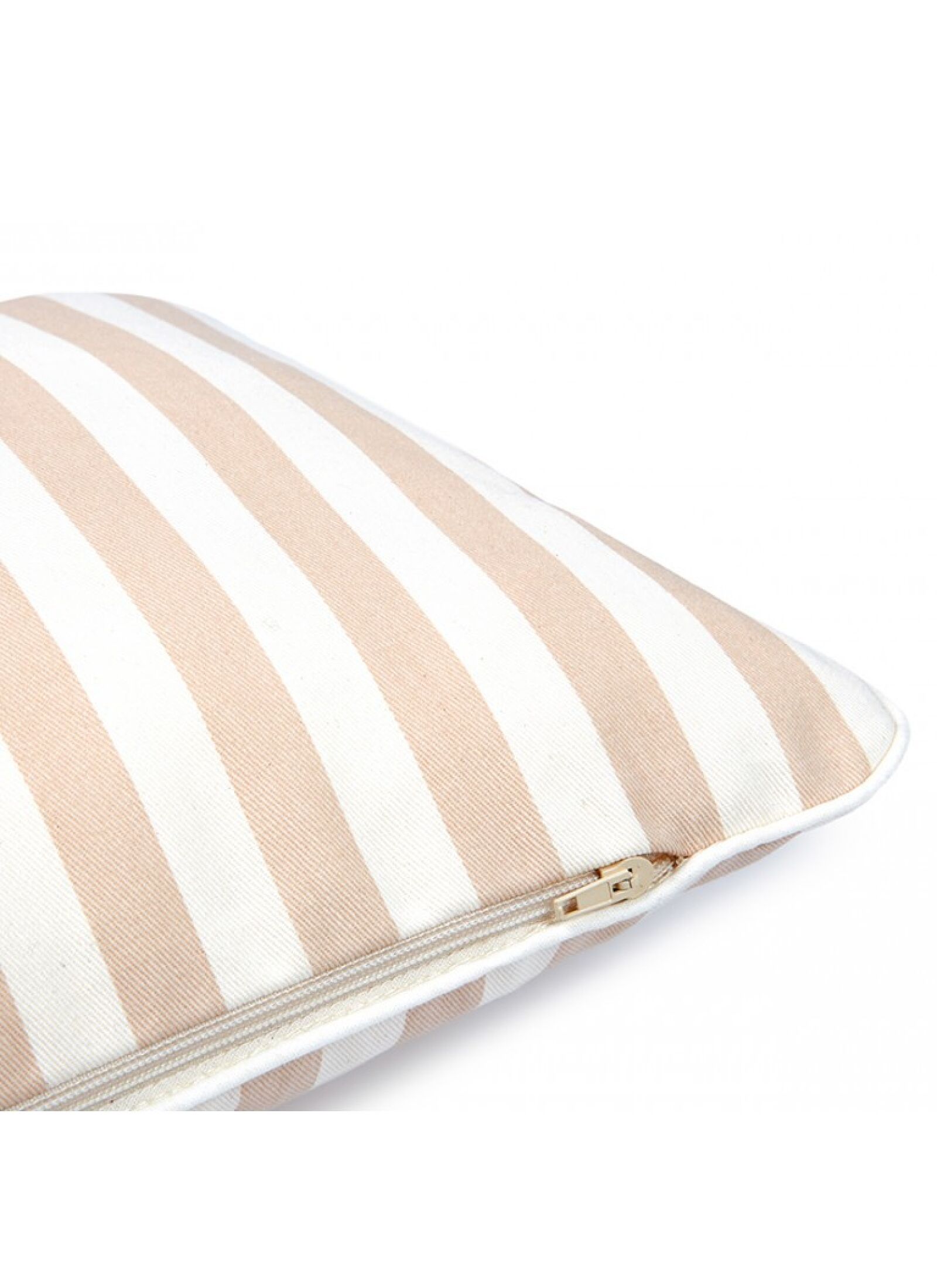 CUSHION JAZZ TAUPE STRIPES NATURAL