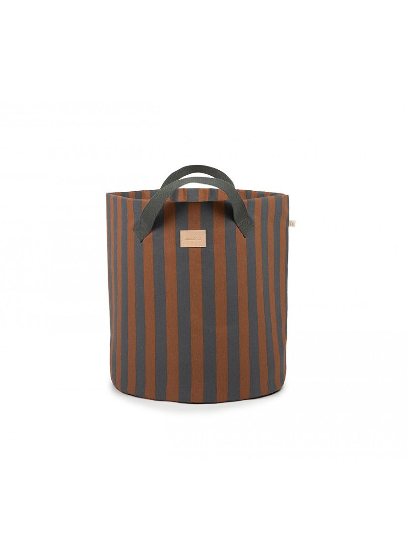 BASKET MAJESTIC BLUE BROWN STRIPES