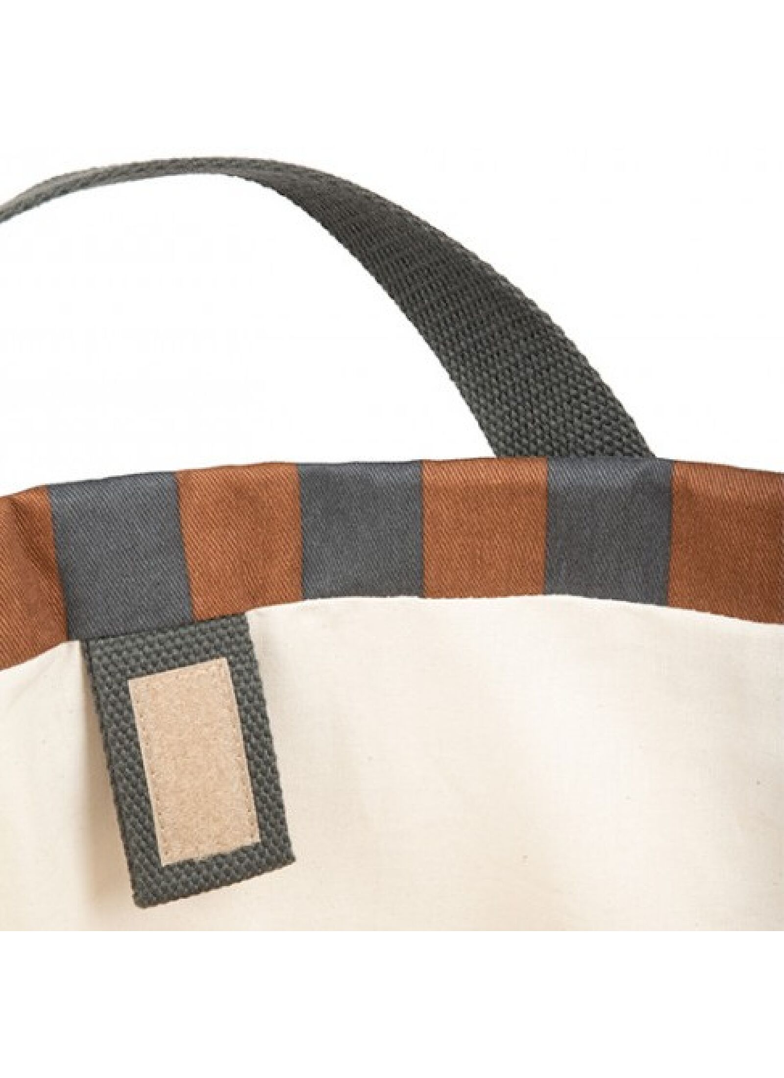 BASKET MAJESTIC BLUE BROWN STRIPES