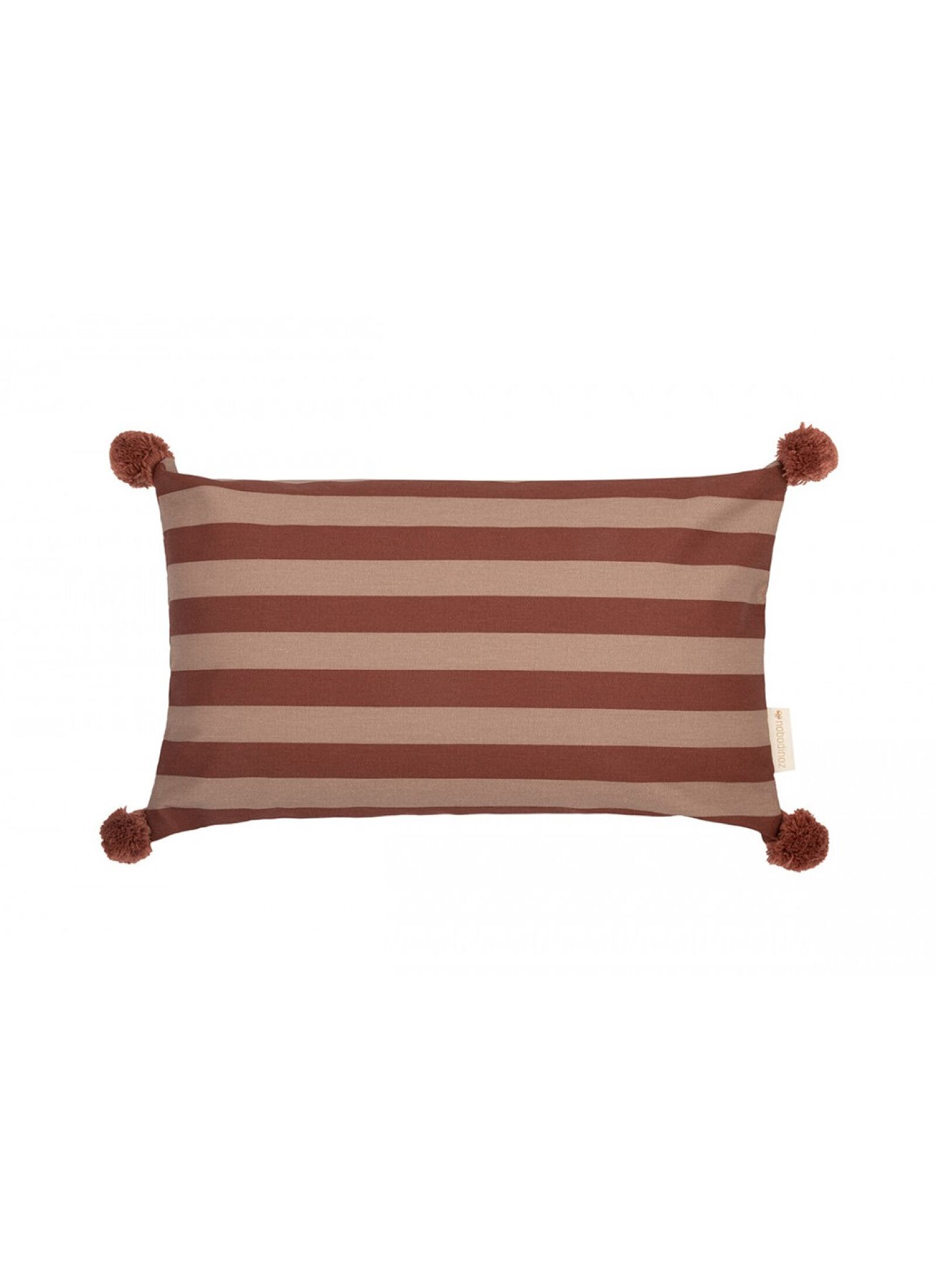 CUSHION MAJESTIC MARSALA TAUPE STRIPES