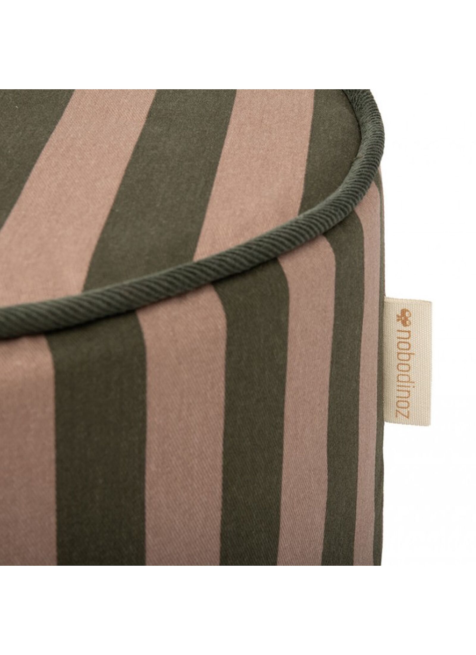 STOOL MAJESTIC GREEN TAUPE STRIPES