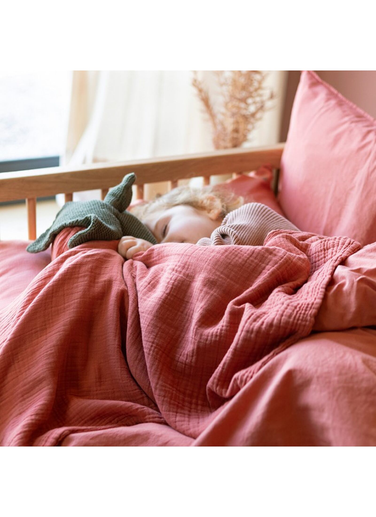 MUSLIN BLANKET (65X100) WABI SABI ROSEWOOD