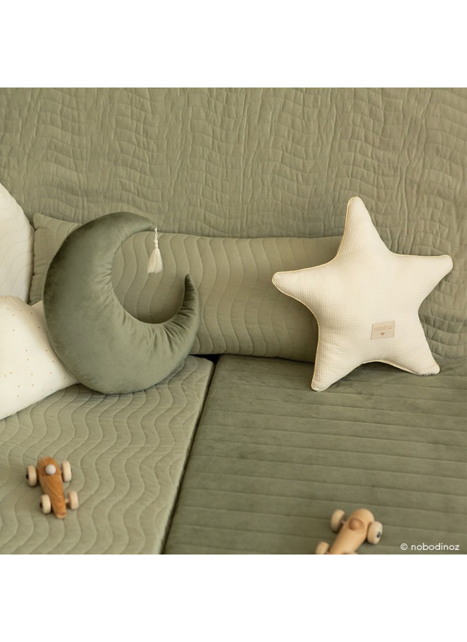 FLOOR MATTRESS ZANZIBAR VELVET OLIVE GREEN