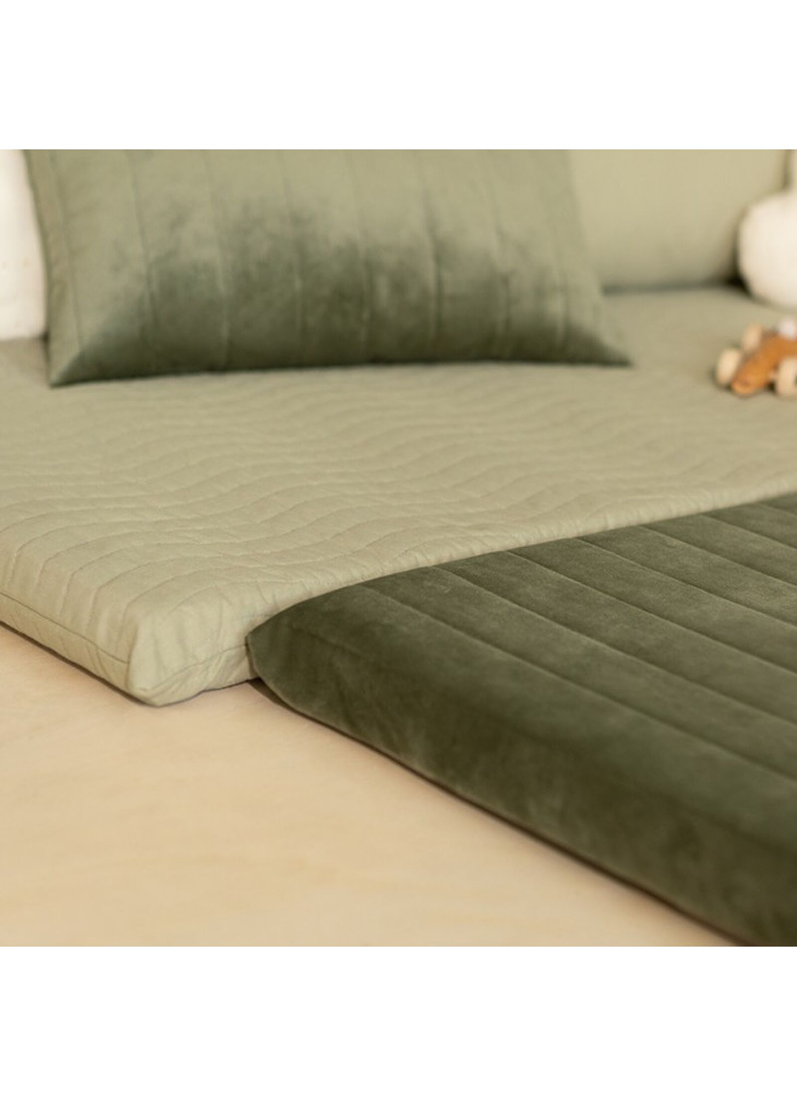 FLOOR MATTRESS ZANZIBAR VELVET OLIVE GREEN