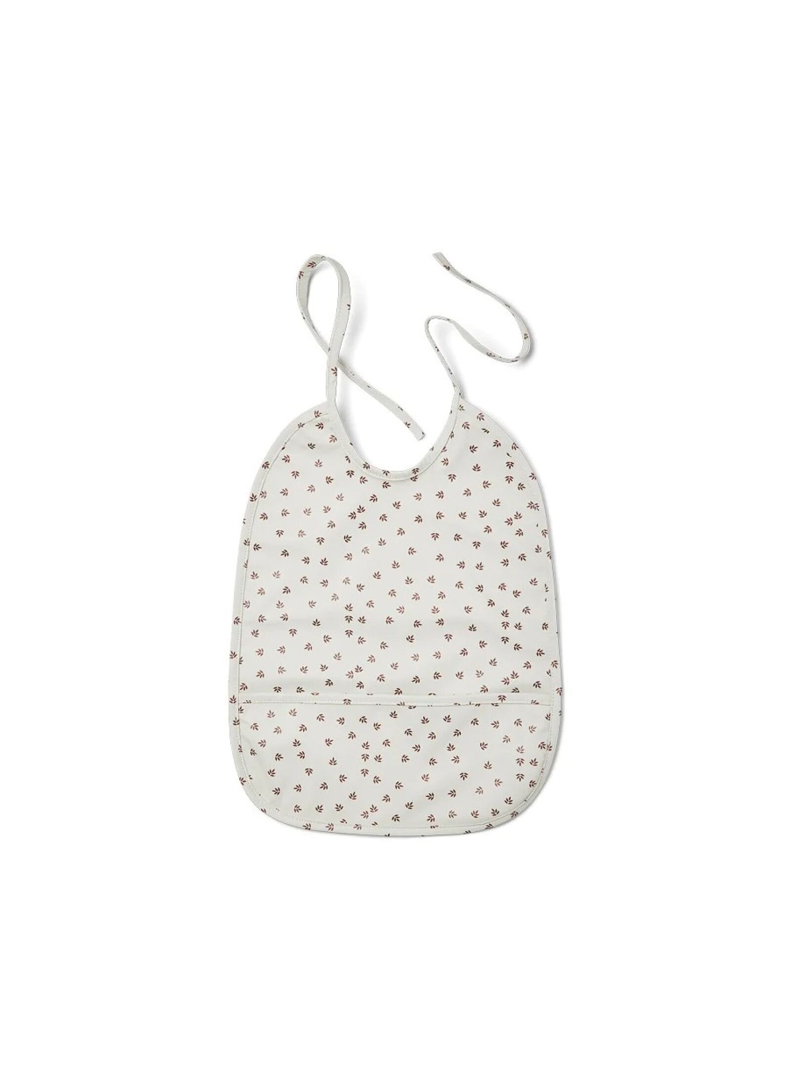 BABY BIB IDA CREAM LEAF