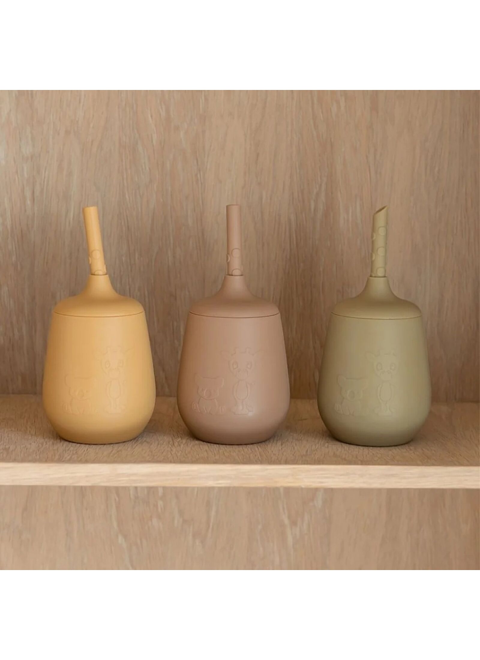 STRAW CUP ADITA OLIVE GREEN