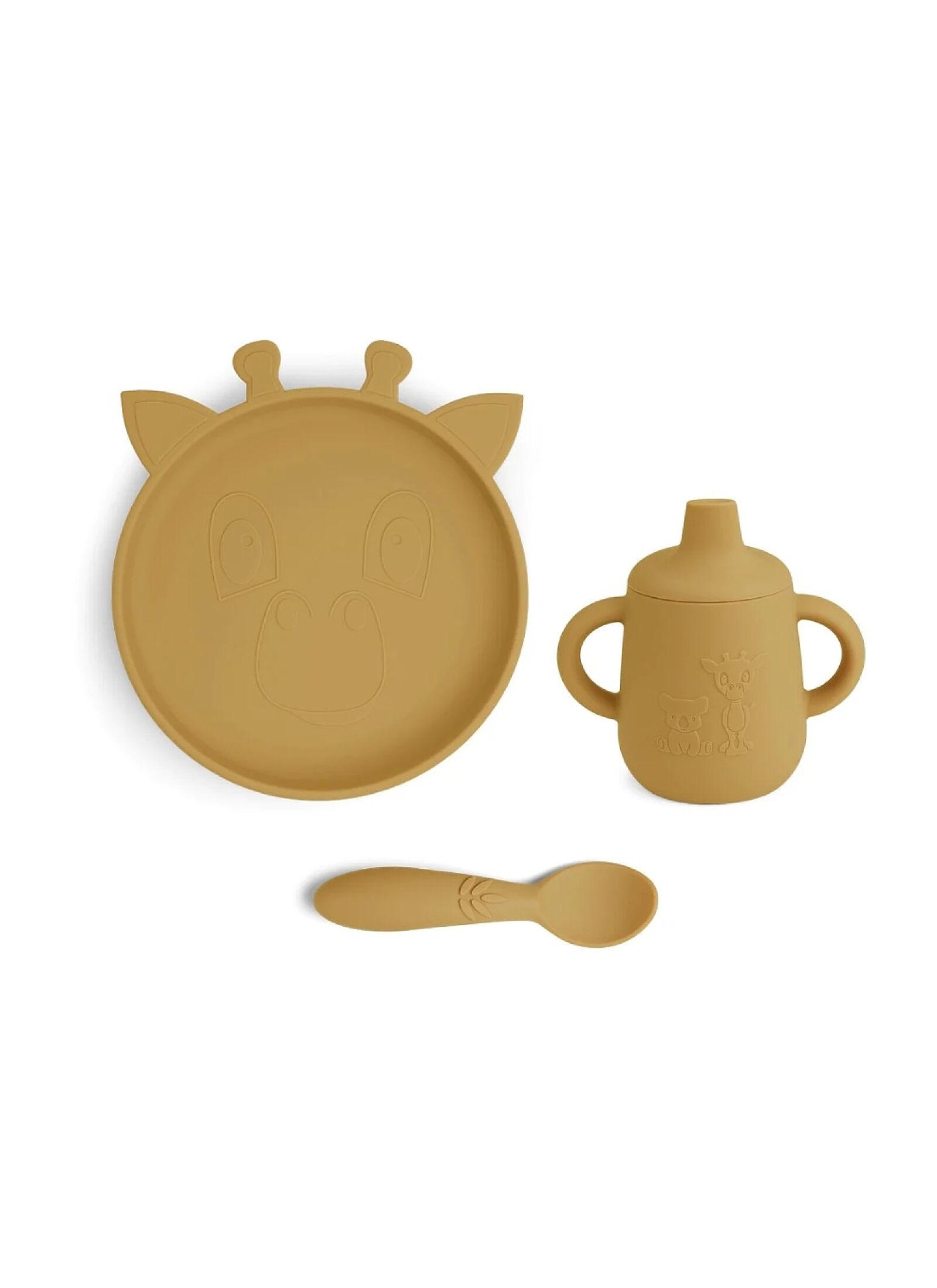 SILICONE DINNER SET ELKE DUSTY YELLOW