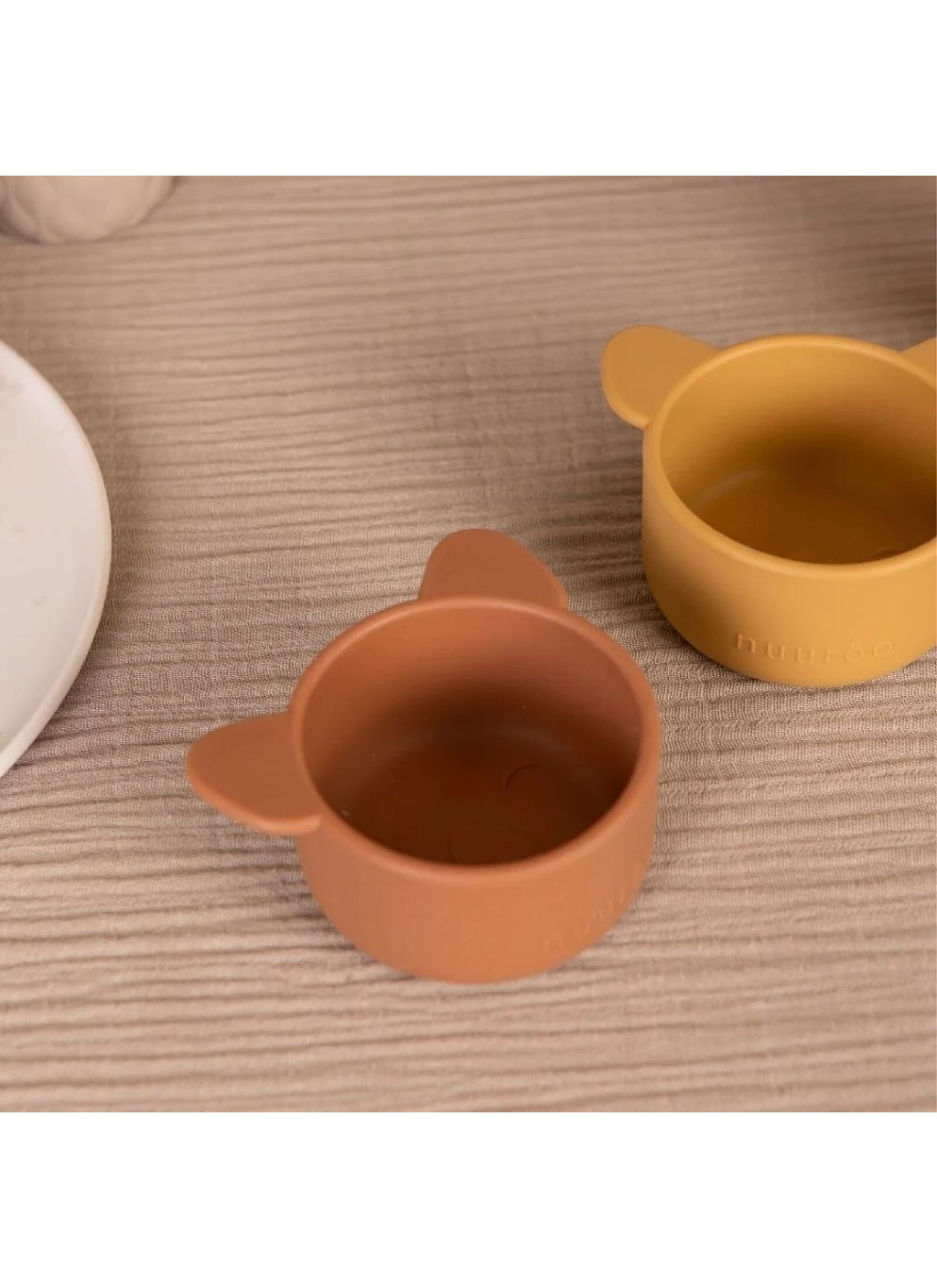 SILICONE SNACK BOWL ROSA DUSTY YELLOW