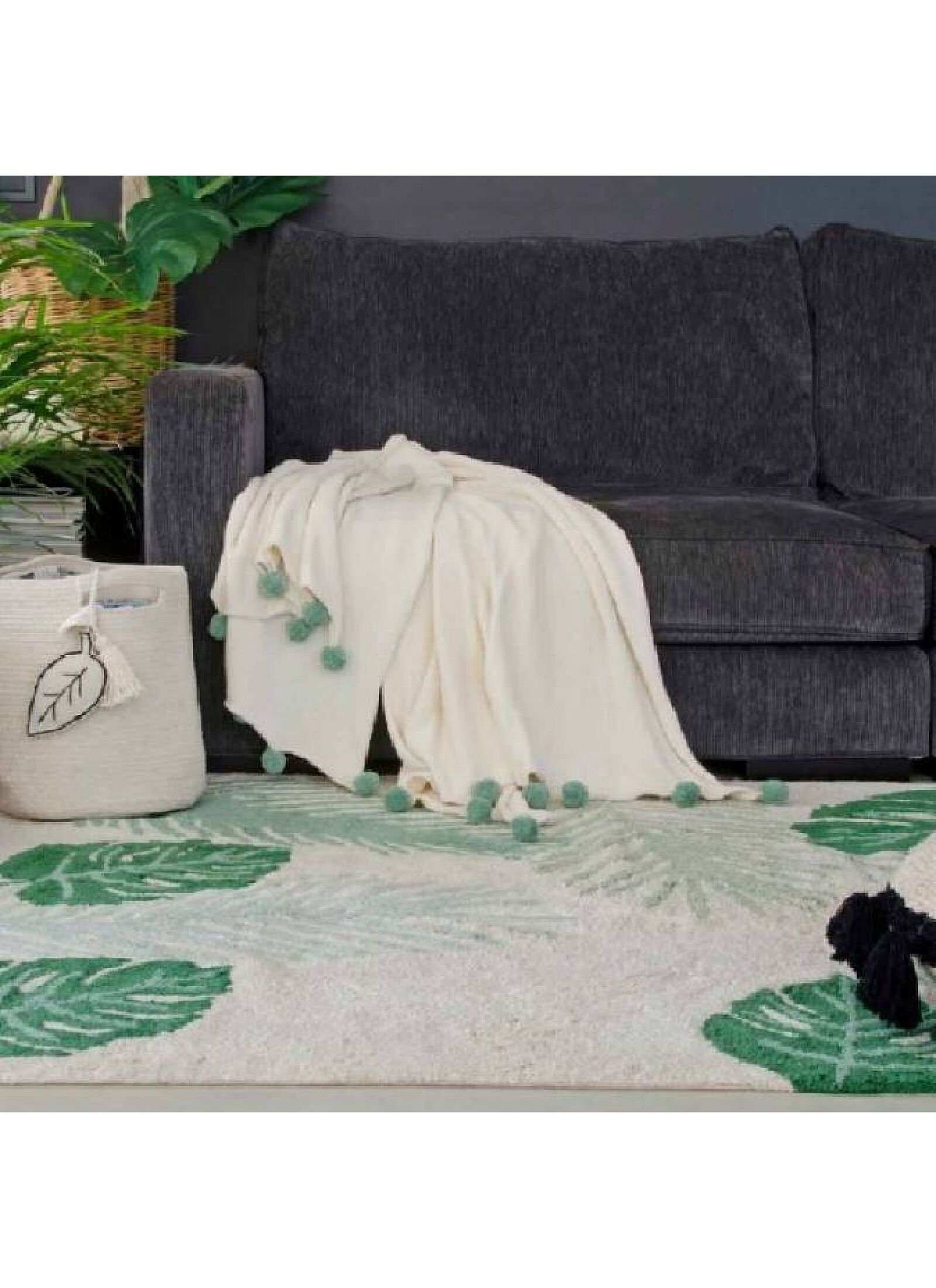 CUSHION CIRCLE BLACK