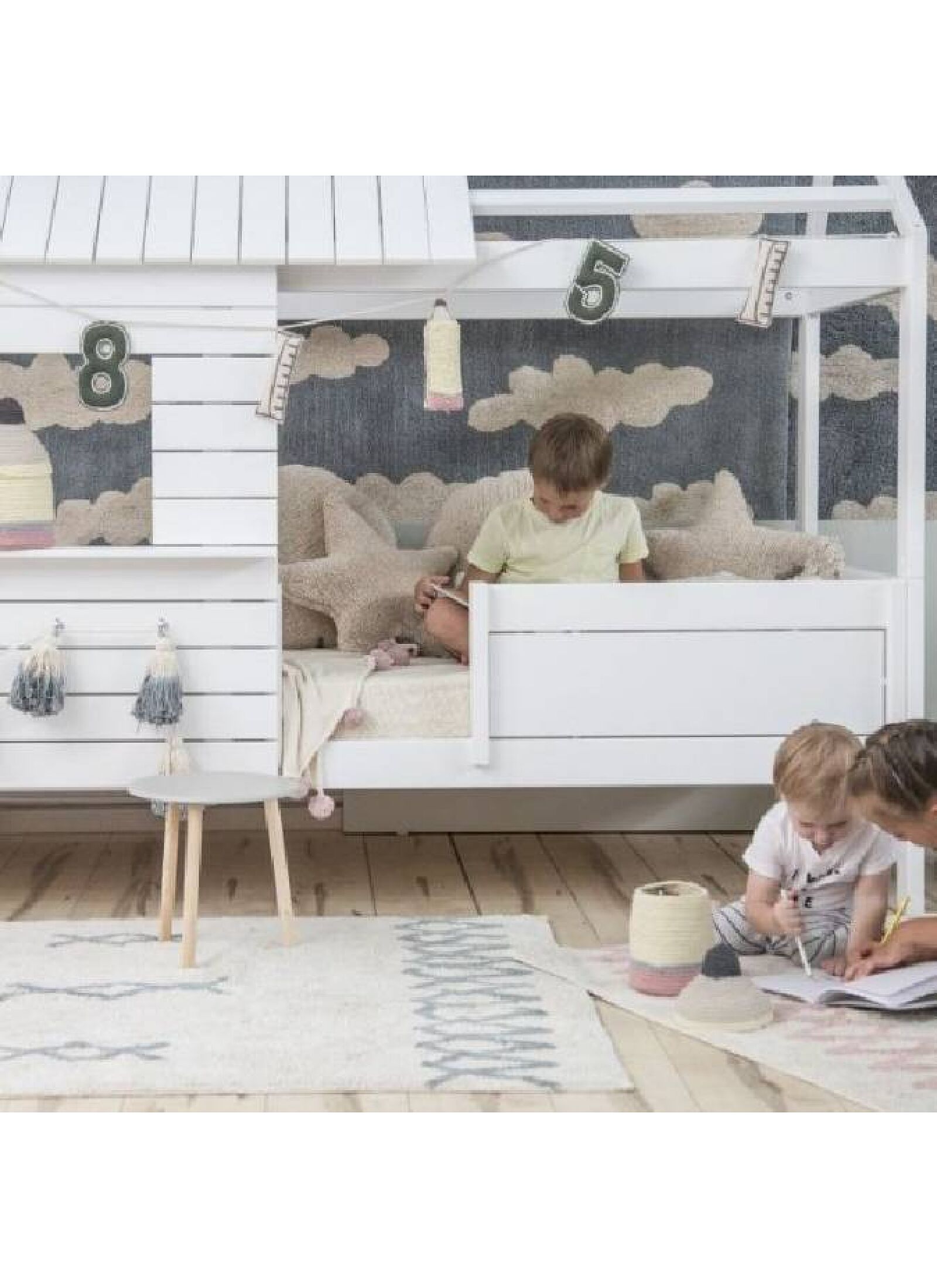 RUG ATLAS NATURAL-VINTAGE BLUE (120X160)