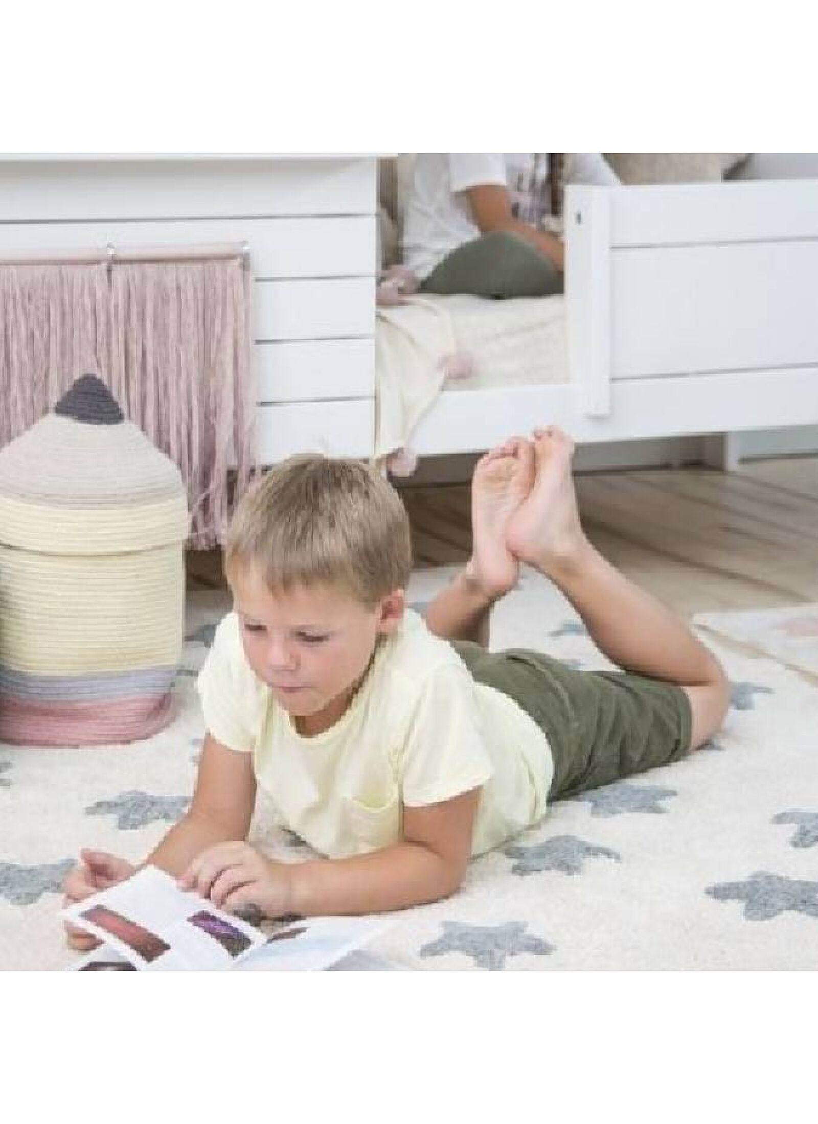 RUG STARS NATURAL VINTAGE BLUE (120X160)