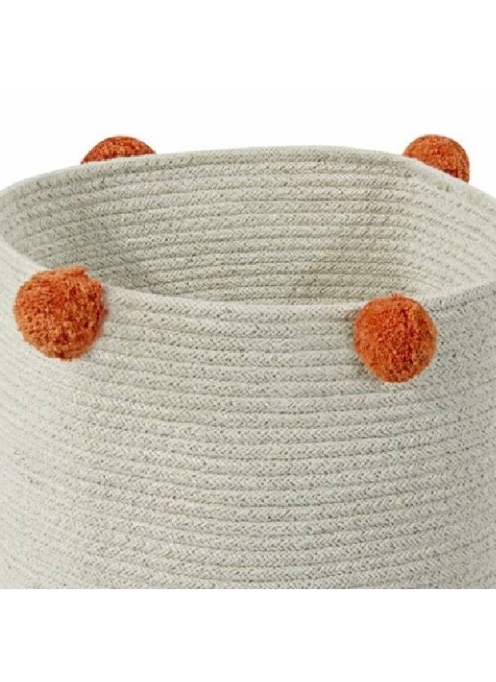 BASKET BUBBLY NATURAL-TERRACOTA (30X30)