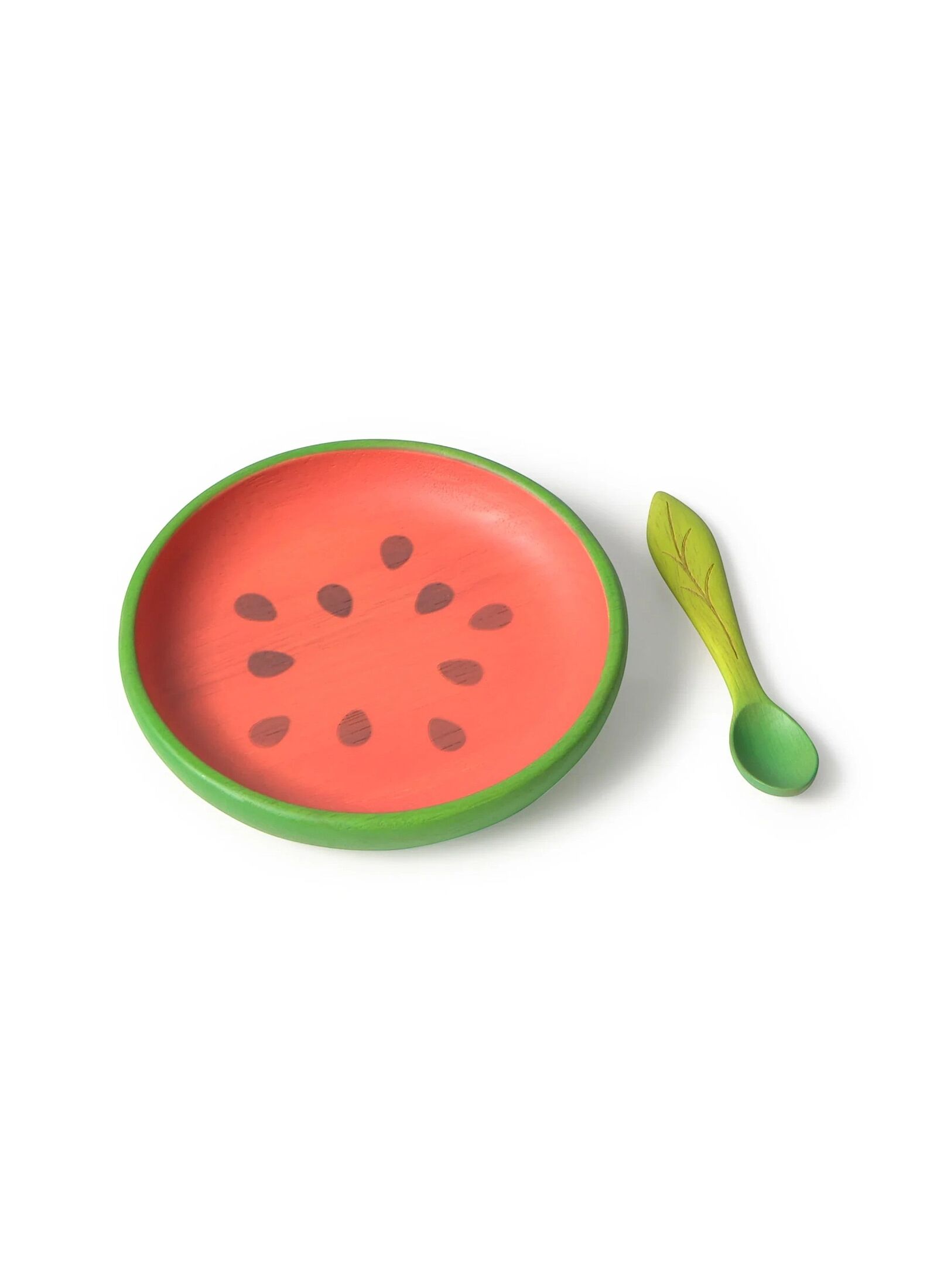 SET PLATE &AMP; SPOON WATERMELON