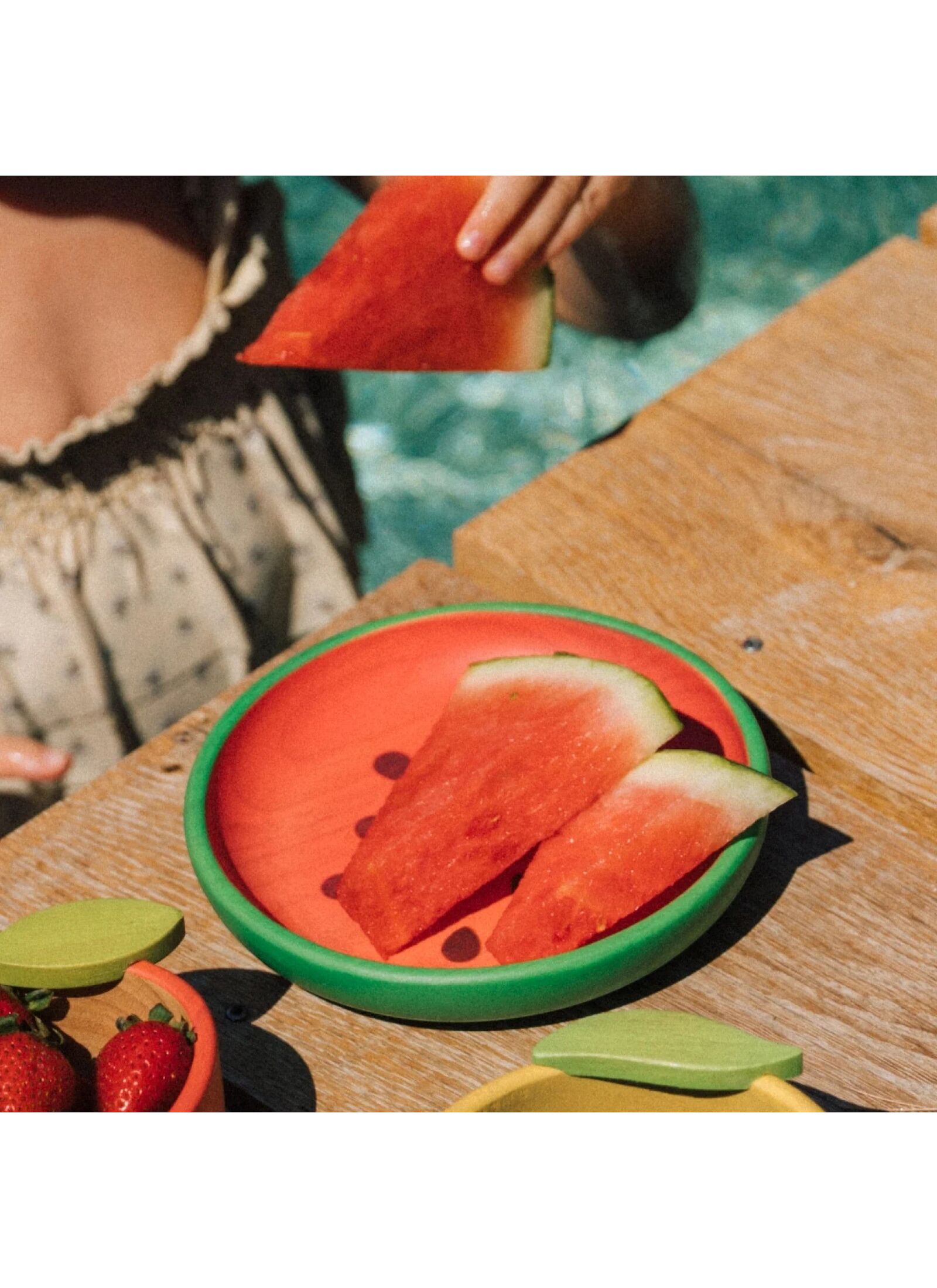 SET PLATE &AMP; SPOON WATERMELON