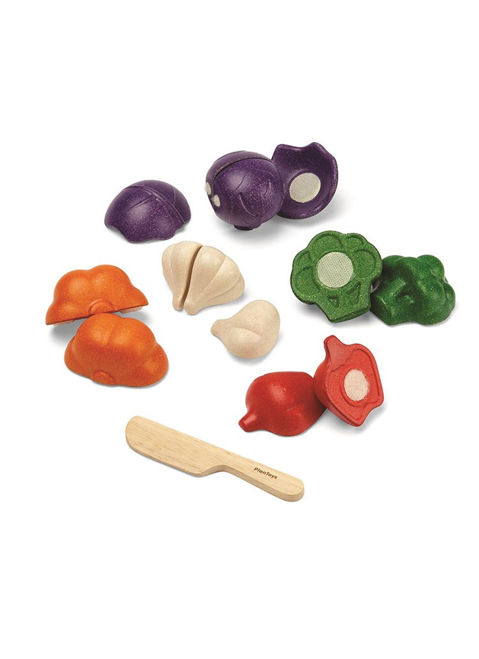 WOODEN VEGGIES SET