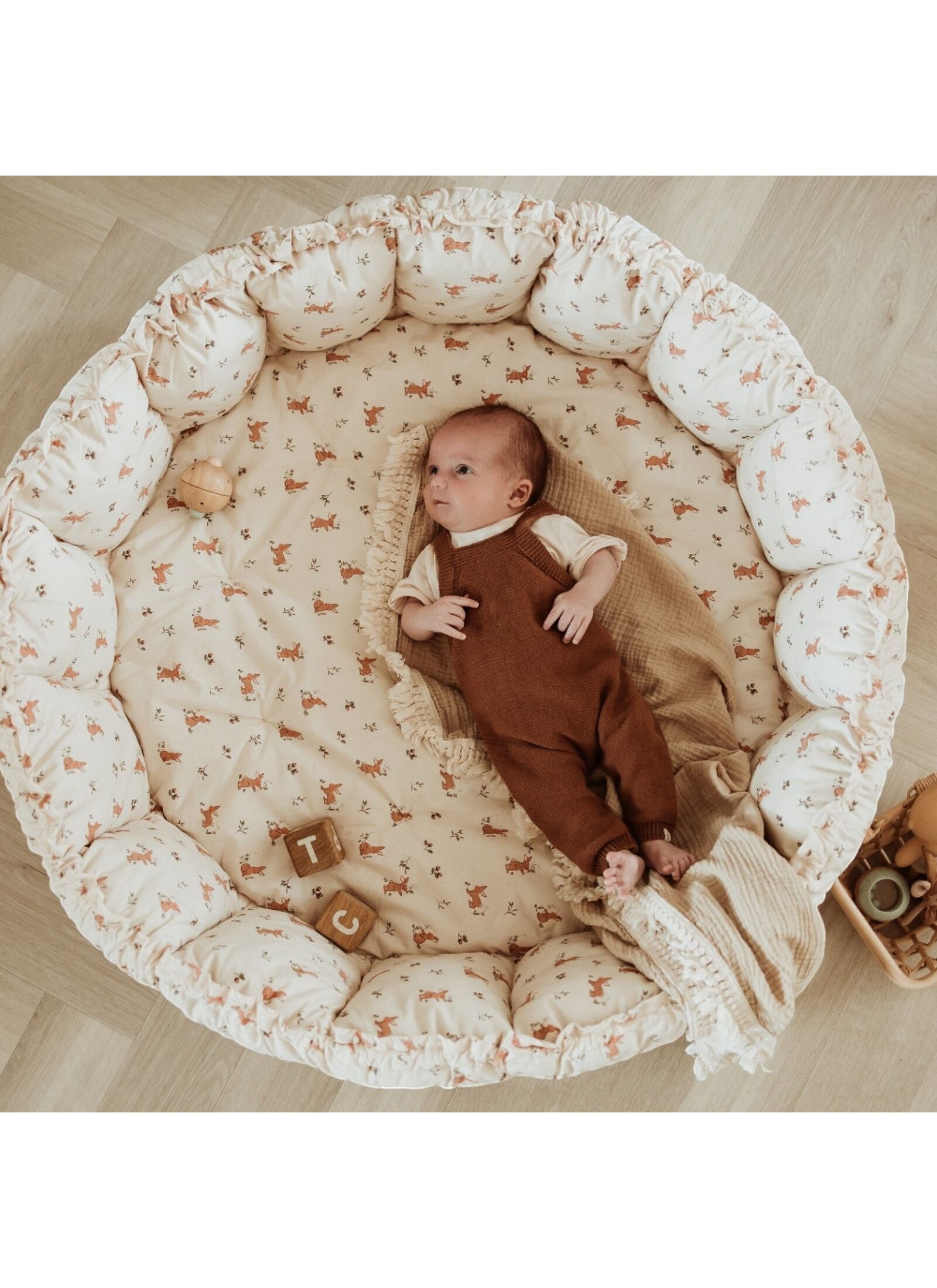 PLAY MAT-BABY NEST BLOOM RABBIT