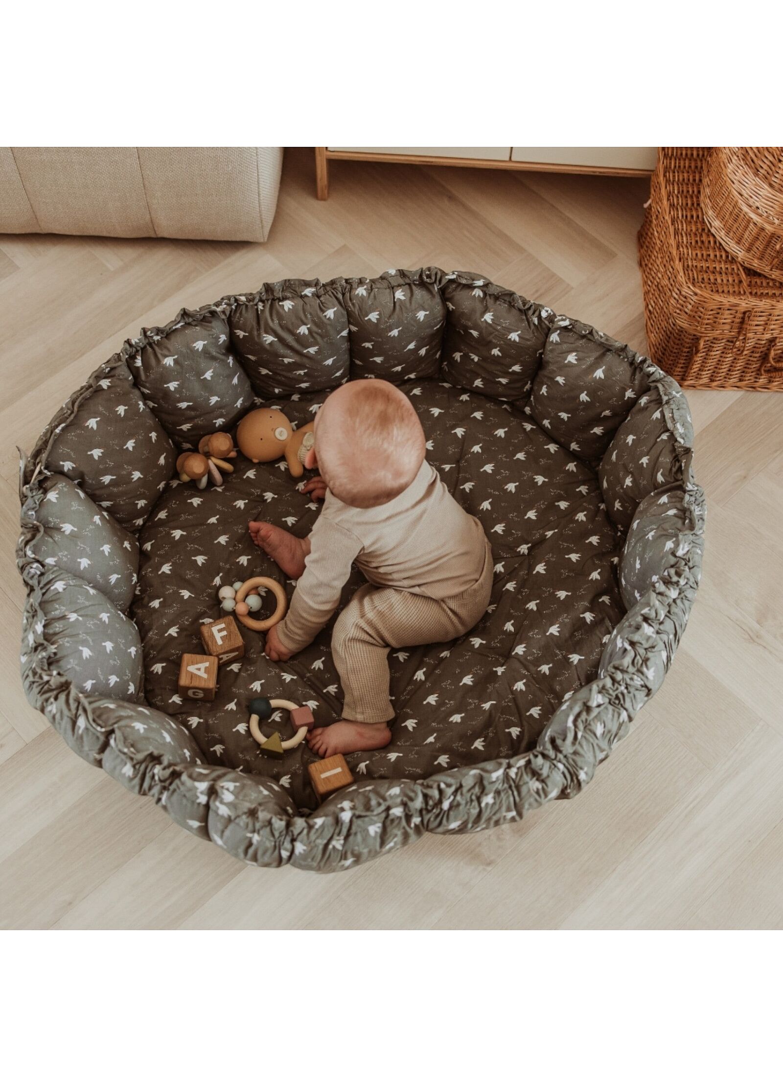 PLAY MAT-BABY NEST BLOOM BIRDS
