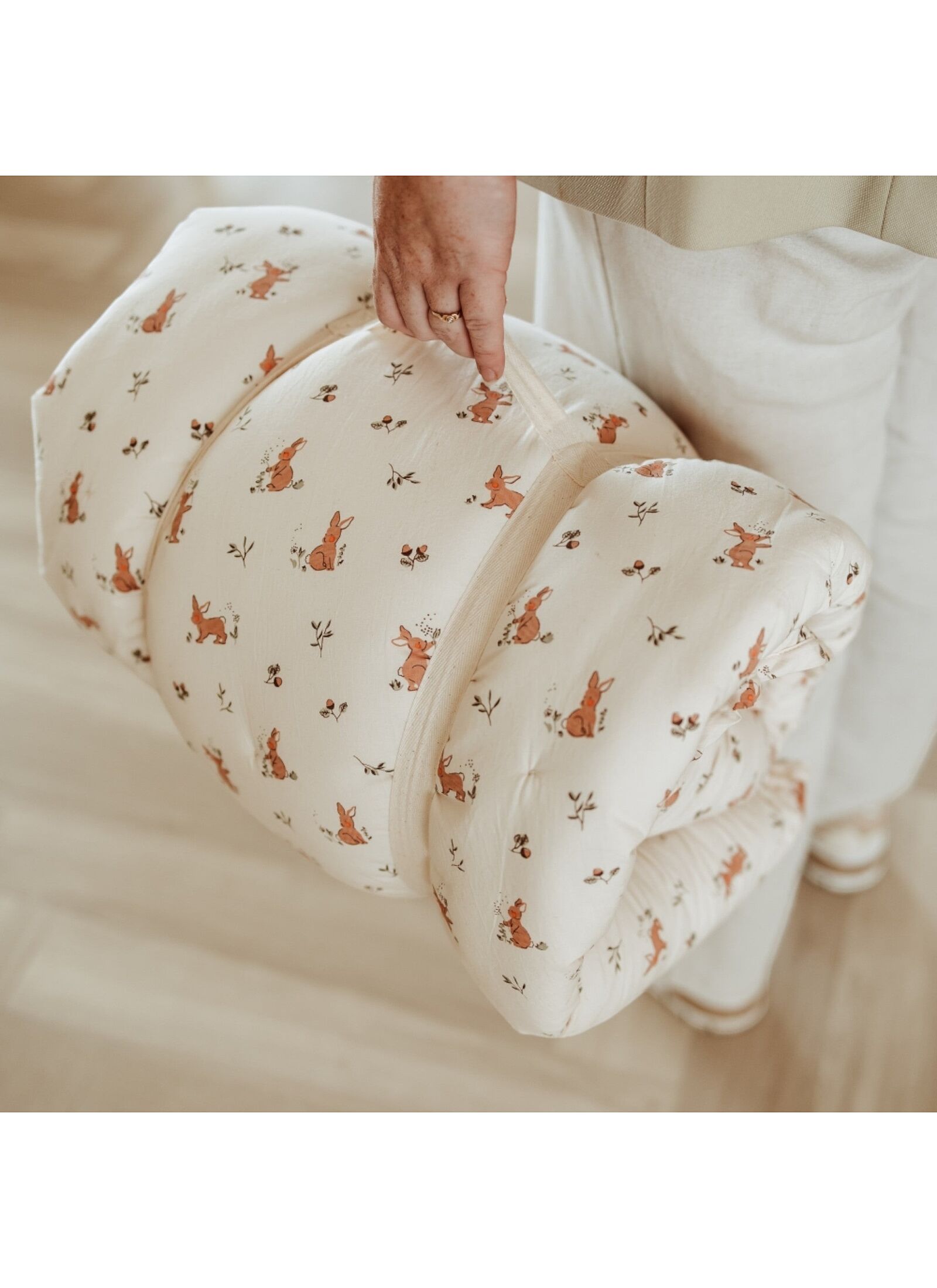 PLAY MAT-BABY NEST BLOOM RABBIT