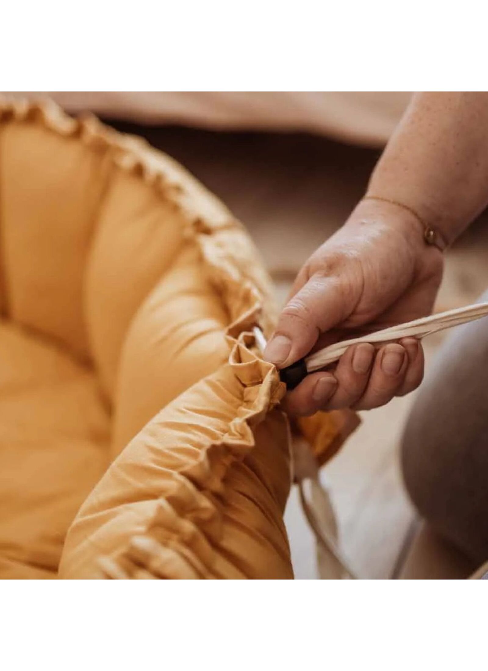 PLAY MAT-BABY NEST BLOOM MUSTARD