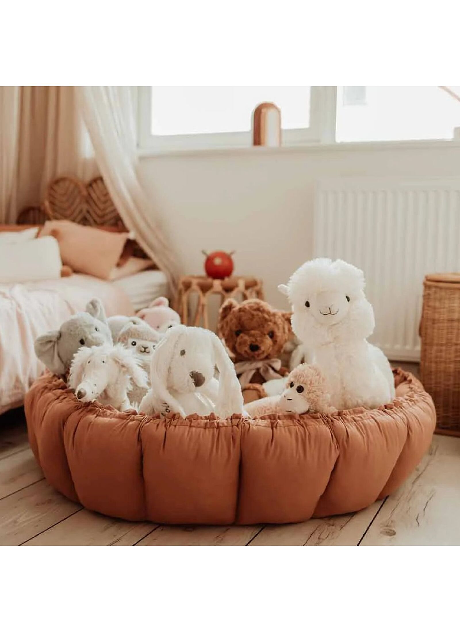 PLAY MAT-BABY NEST BLOOM TAWNY BROWN