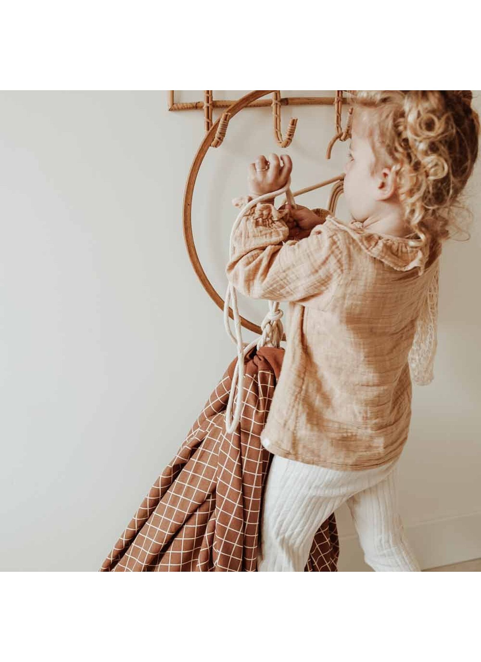 PLAY MAT-STORAGE ORGANIC GRID BROWN